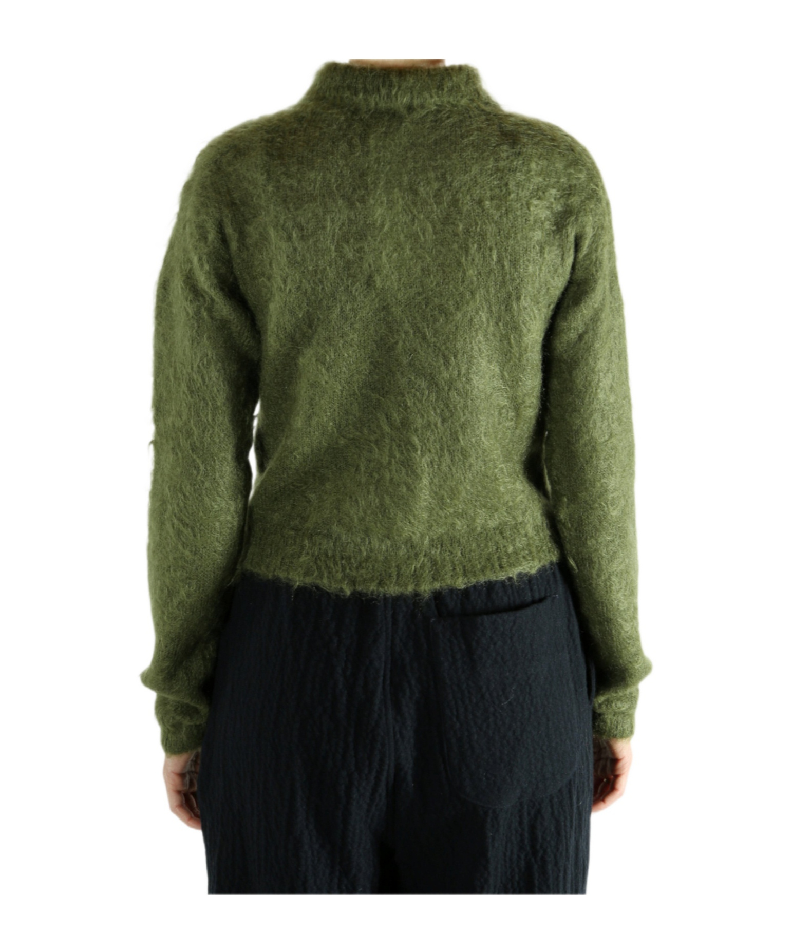 Auralee Textured-knit Polo Sweater In Green