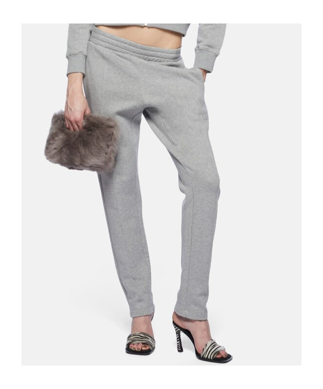 Attico Elastic Waist Sweatpants In Gray