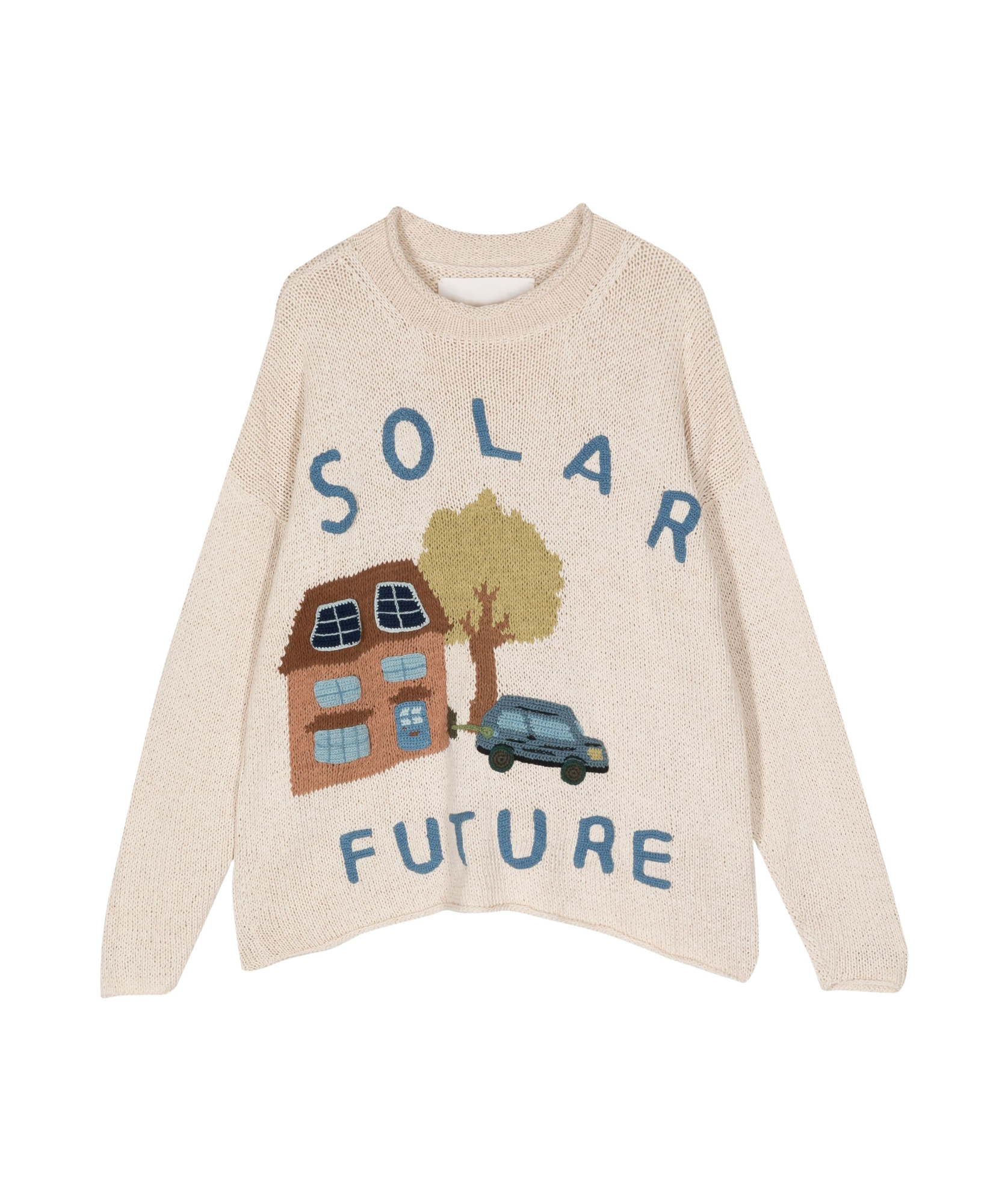 Story Mfg. Solar Future Organic Cotton Sweater In Nude
