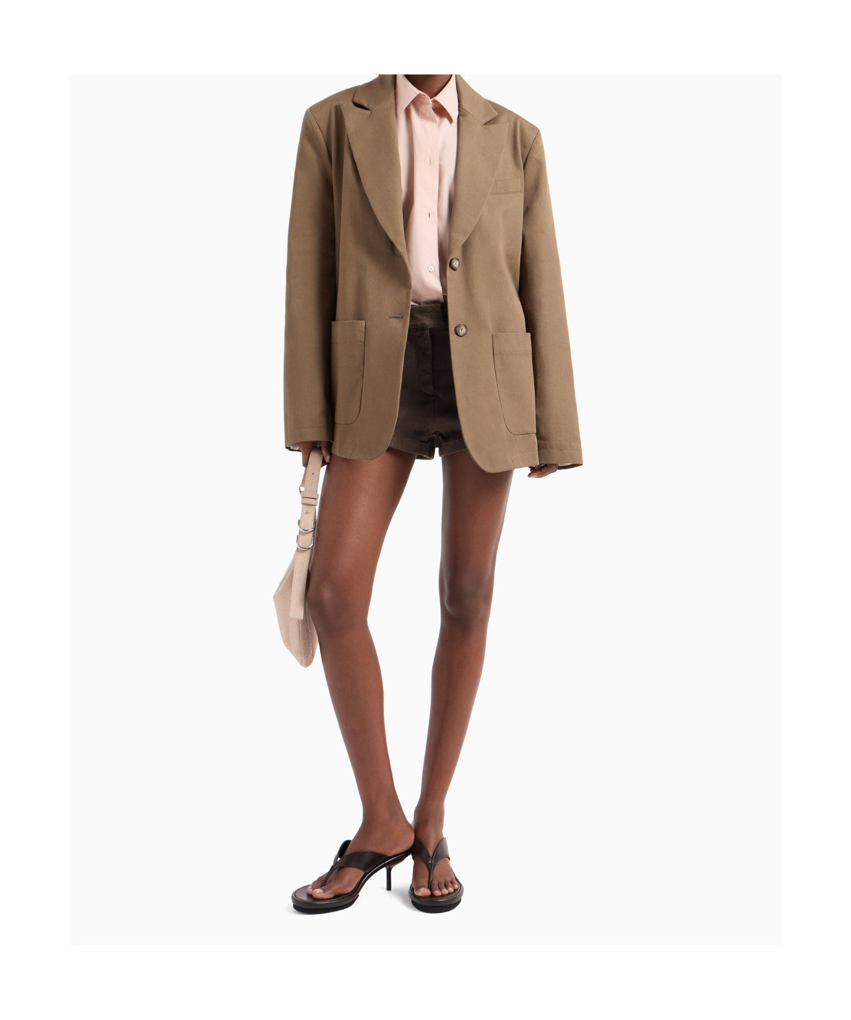 EMPORIO ARMANI GABARDINE-WEAVE BLAZER