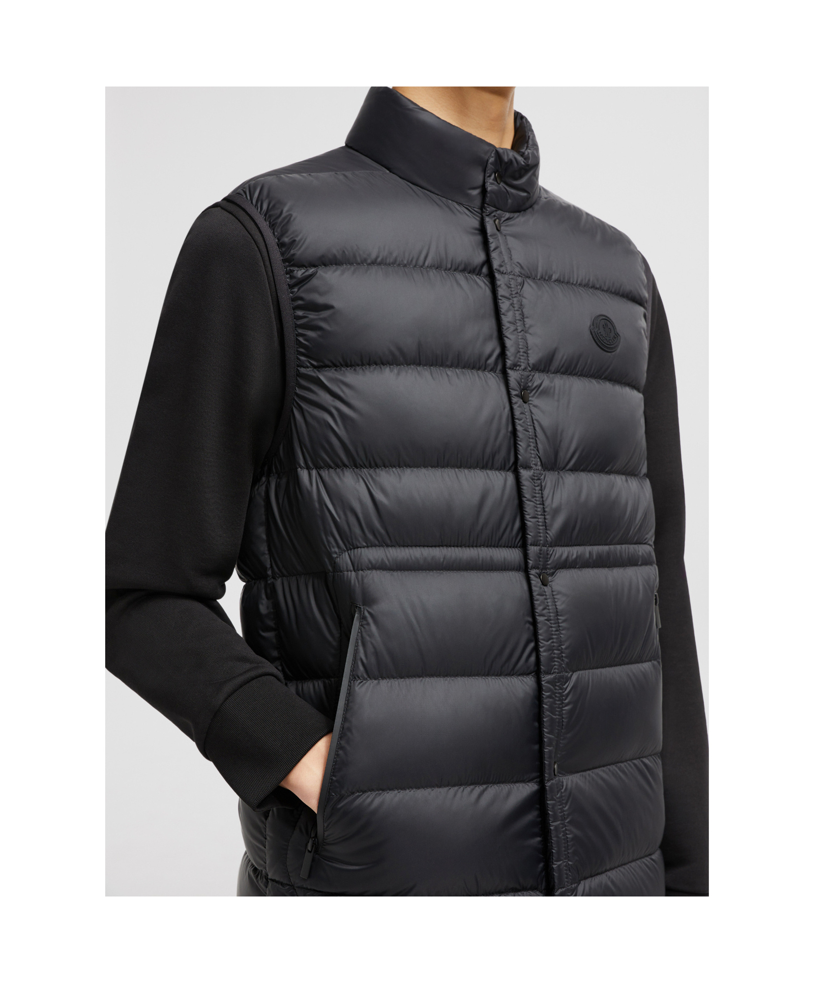 Moncler Doudoune Sans Manches Plaret In Black