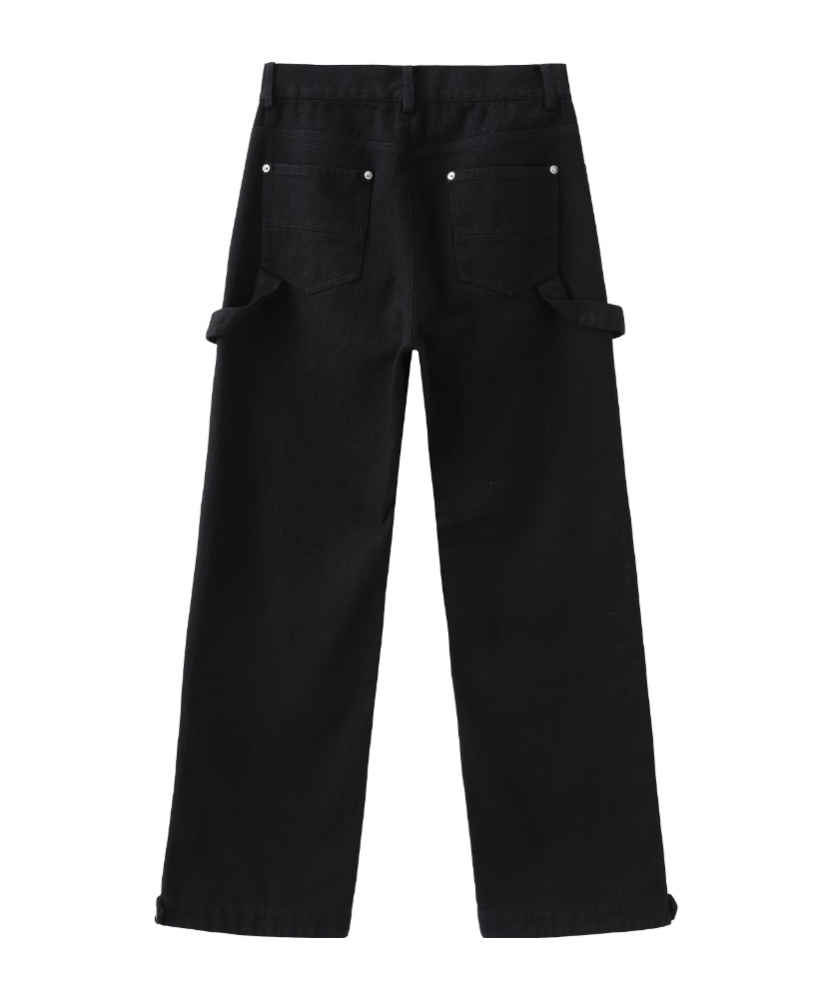 Marissa Chiara Belt Loop Casual Pants In Black