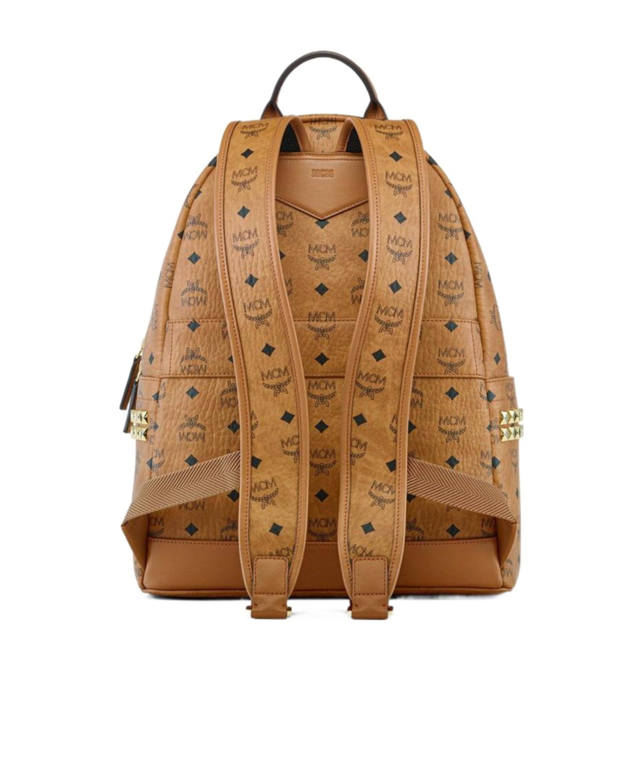 Mcm Stark Visetos Backpack In Brown
