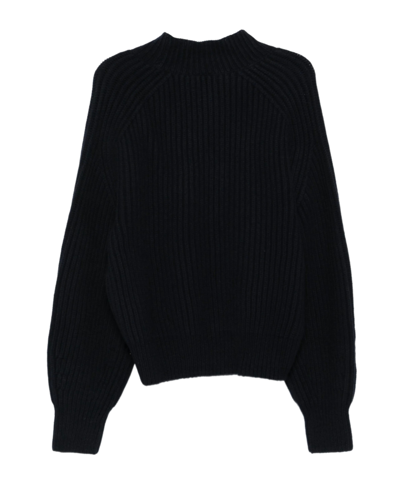 Soeur Oversized High-neck Merino Wool Sweater In Black