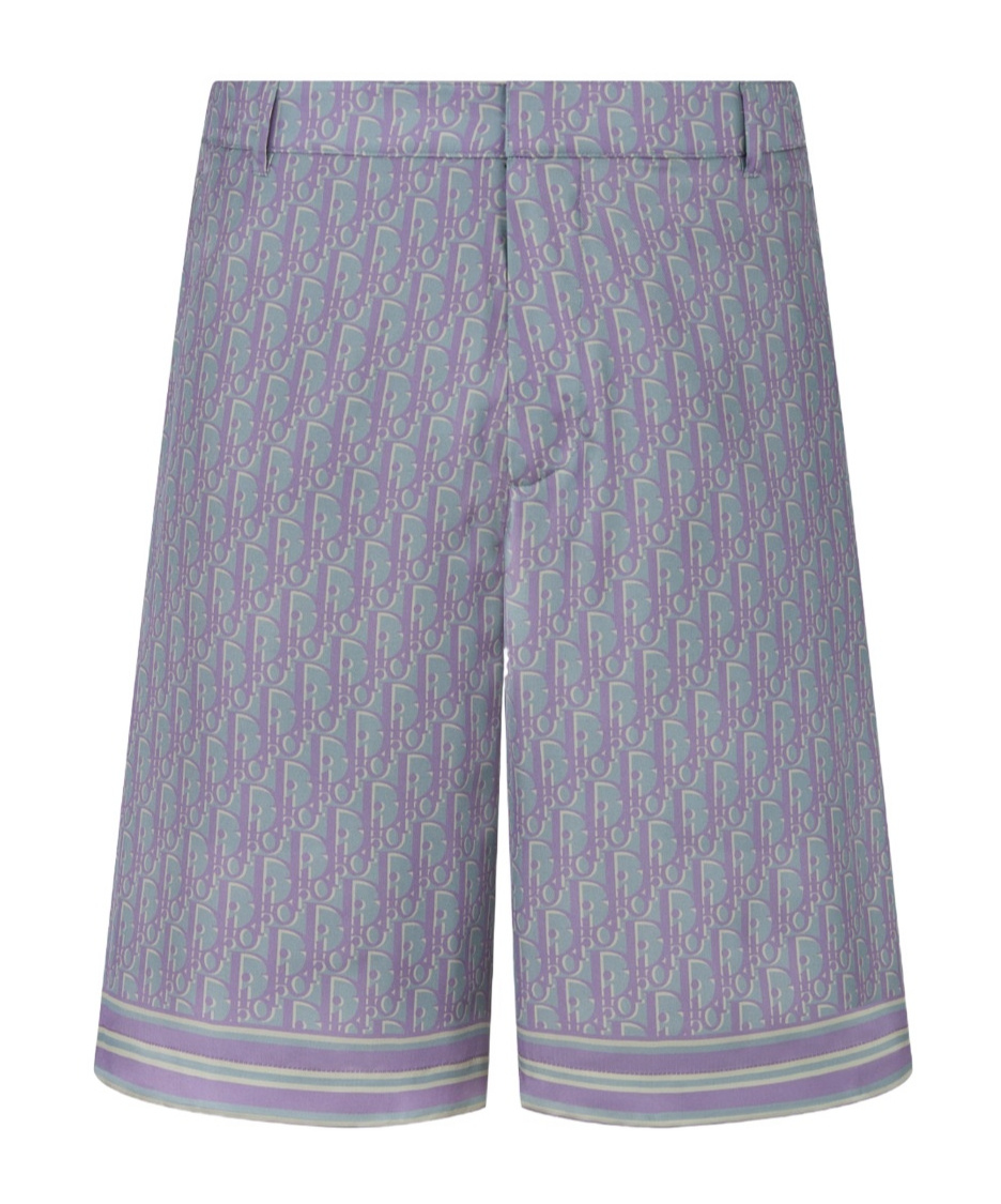 Dior Oblique Bermuda Shorts In Gray