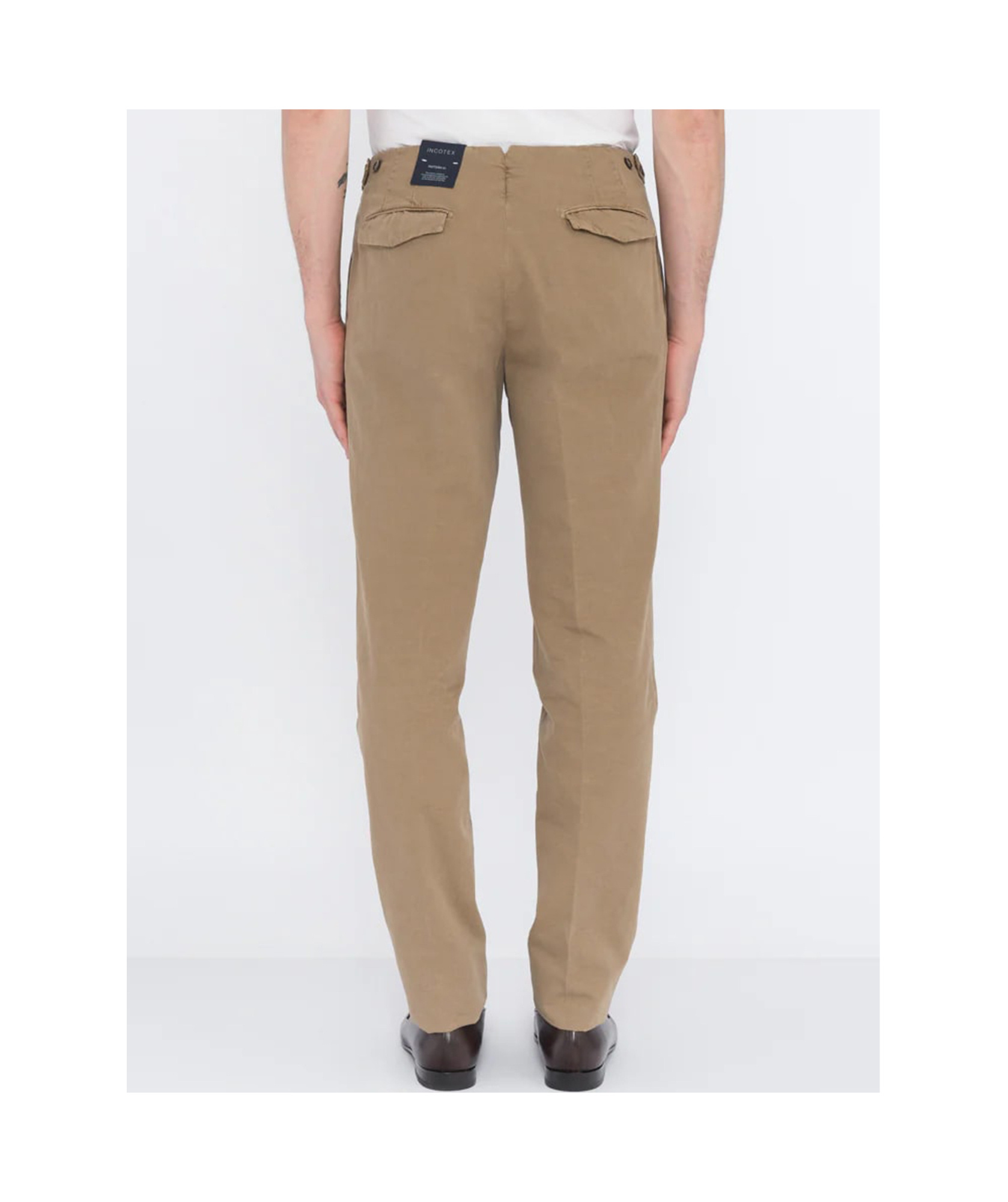 Incotex Trousers With Back Pockets And Belt Loops