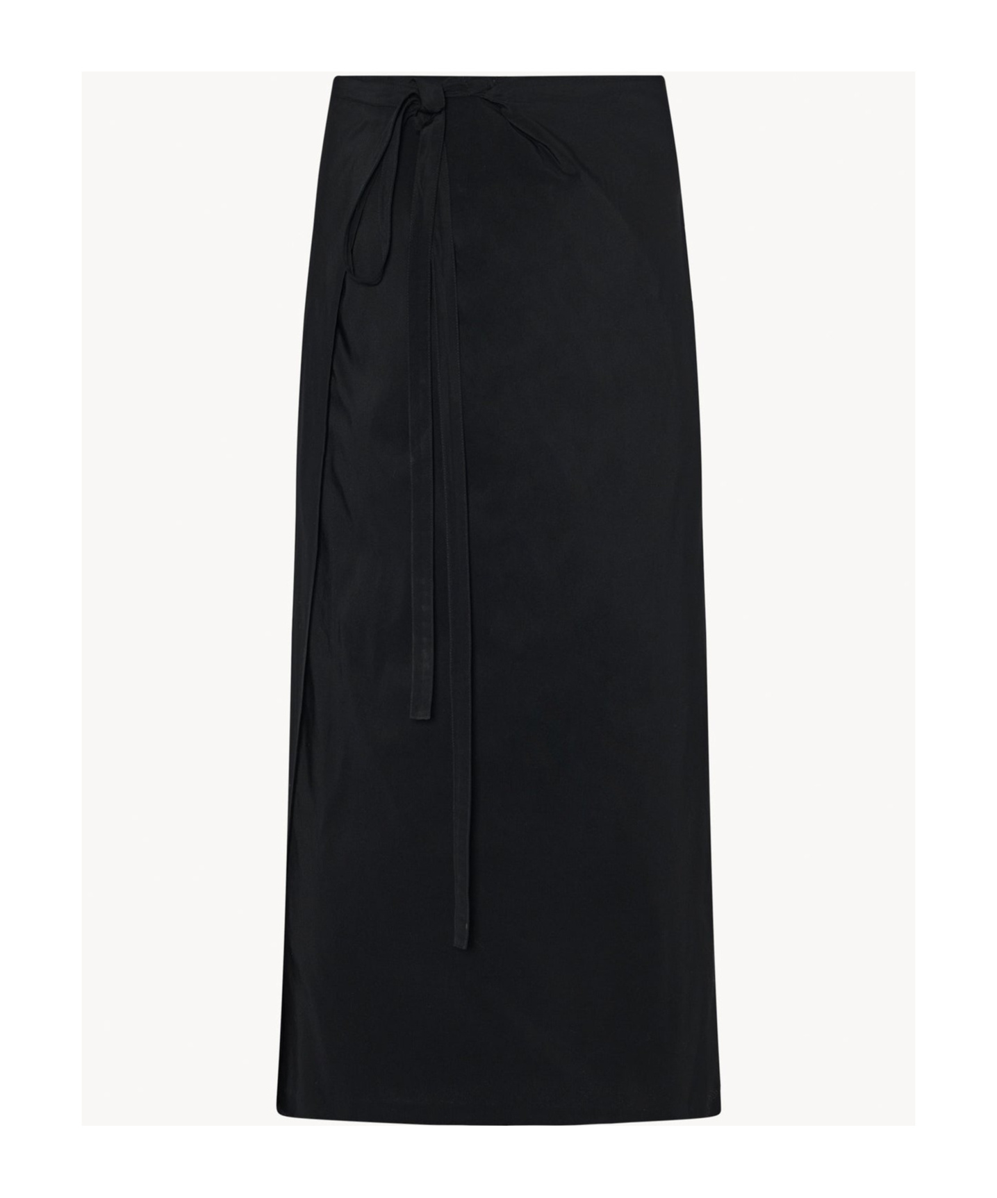 The Row Kavi Skirt Calf-length High-waisted Maxi Length In Black