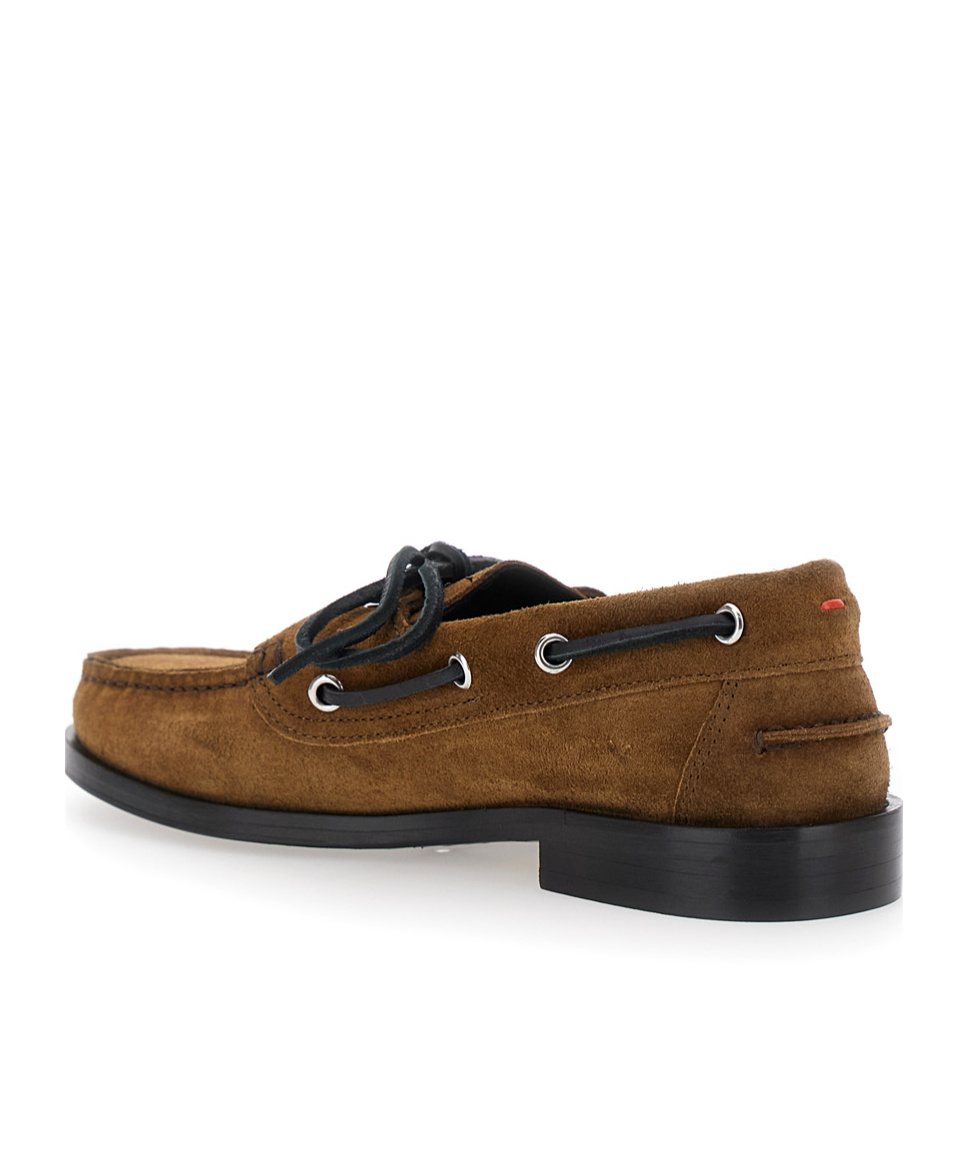 Aeyde Harris Cow Suede Leather Tobacco Loafers Tobacco In Brown