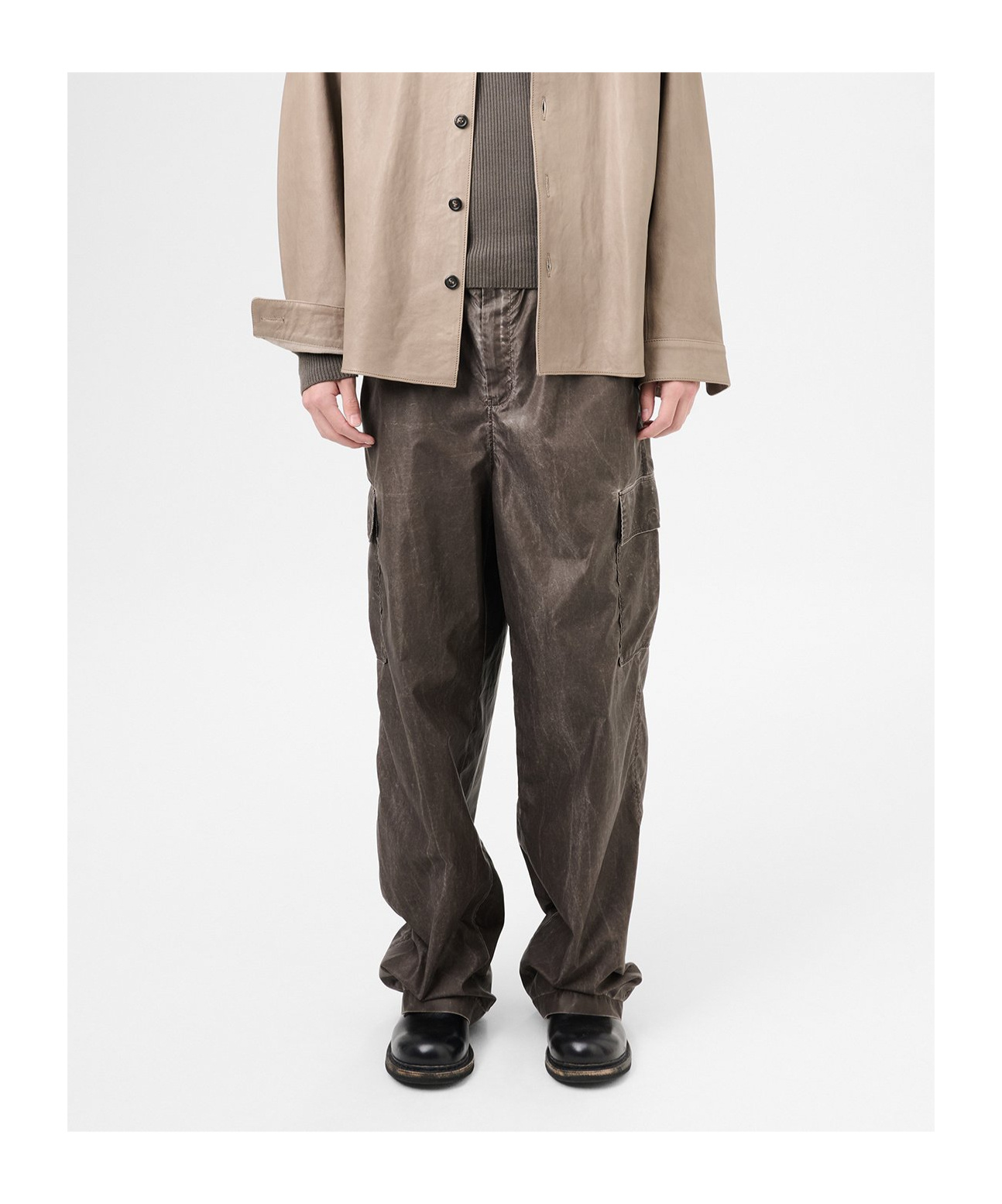 Our Legacy Washed Straight Fit Drawstring Pants In Brown