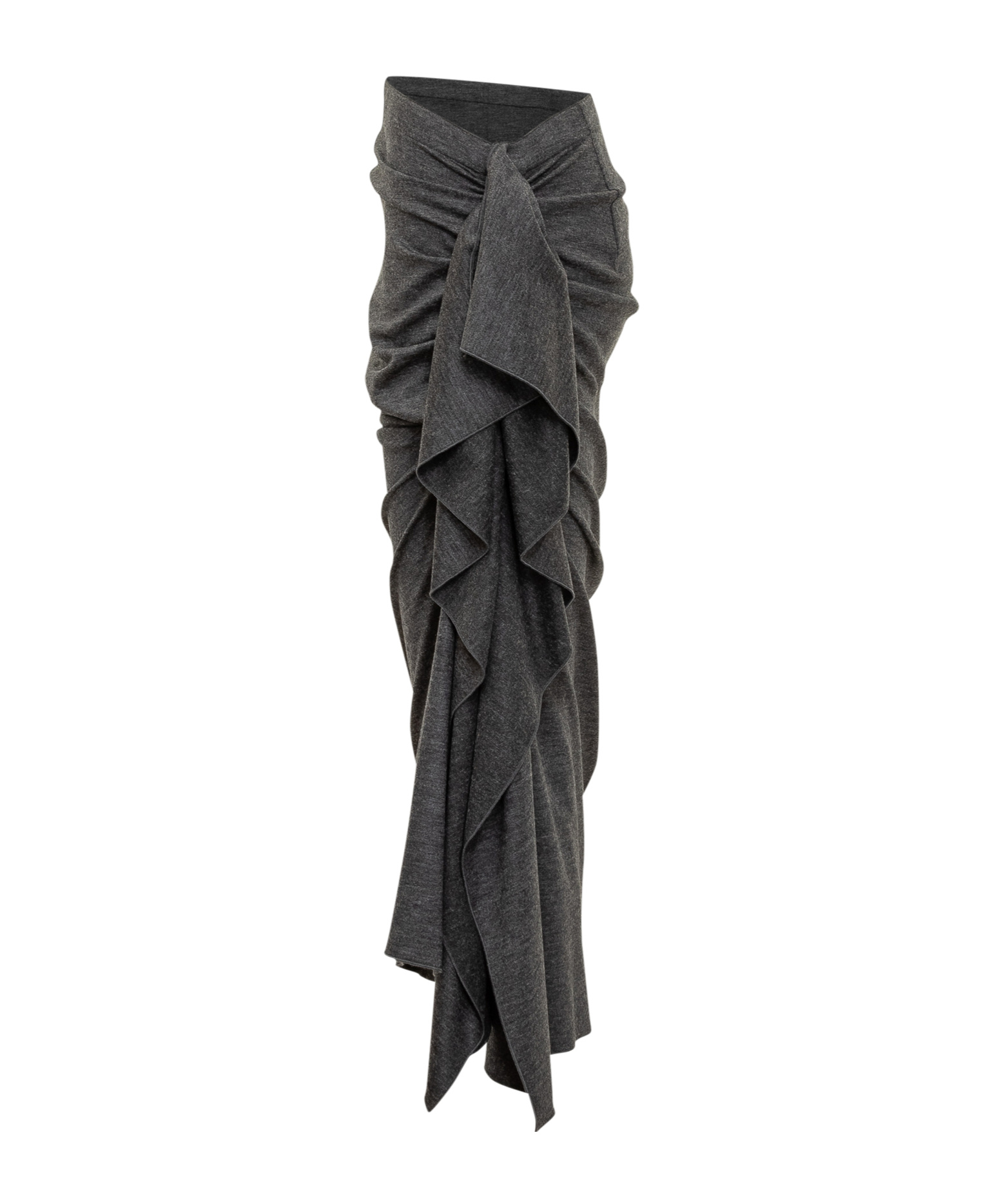 Fabiana Filippi Asymmetrical Draped Skirt In Gray