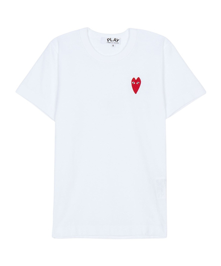 Comme Des Garçons Crew Neck T-shirt In White