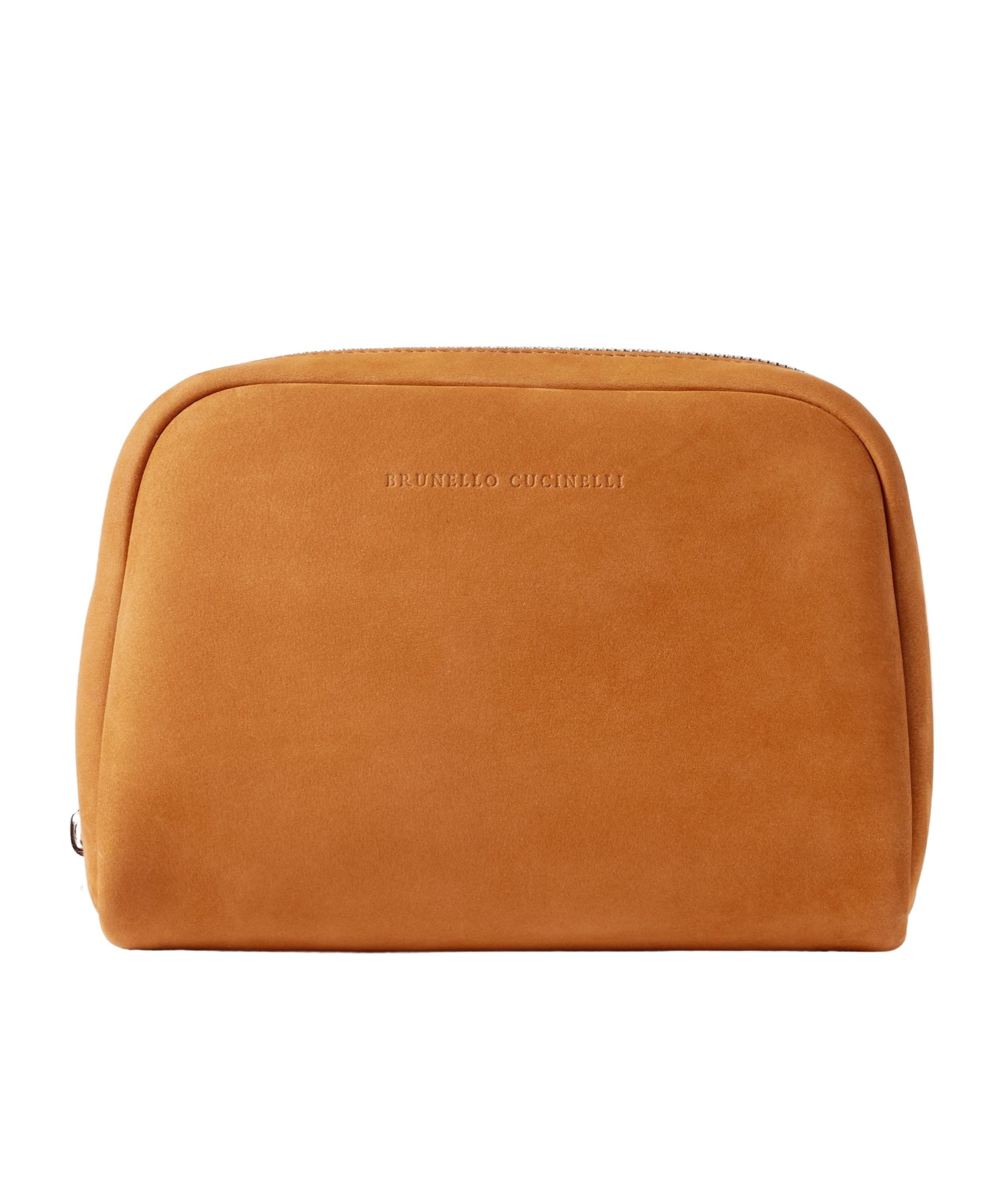 Brunello Cucinelli Zipper Toiletry Bag In Brown