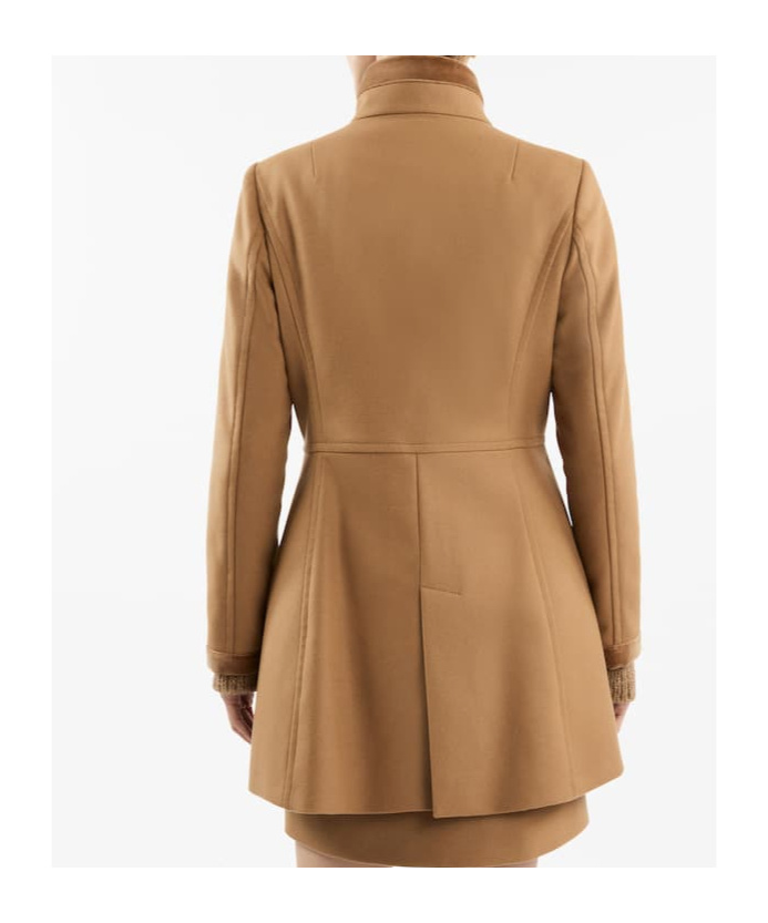 Fay Romantic Coat In Nude