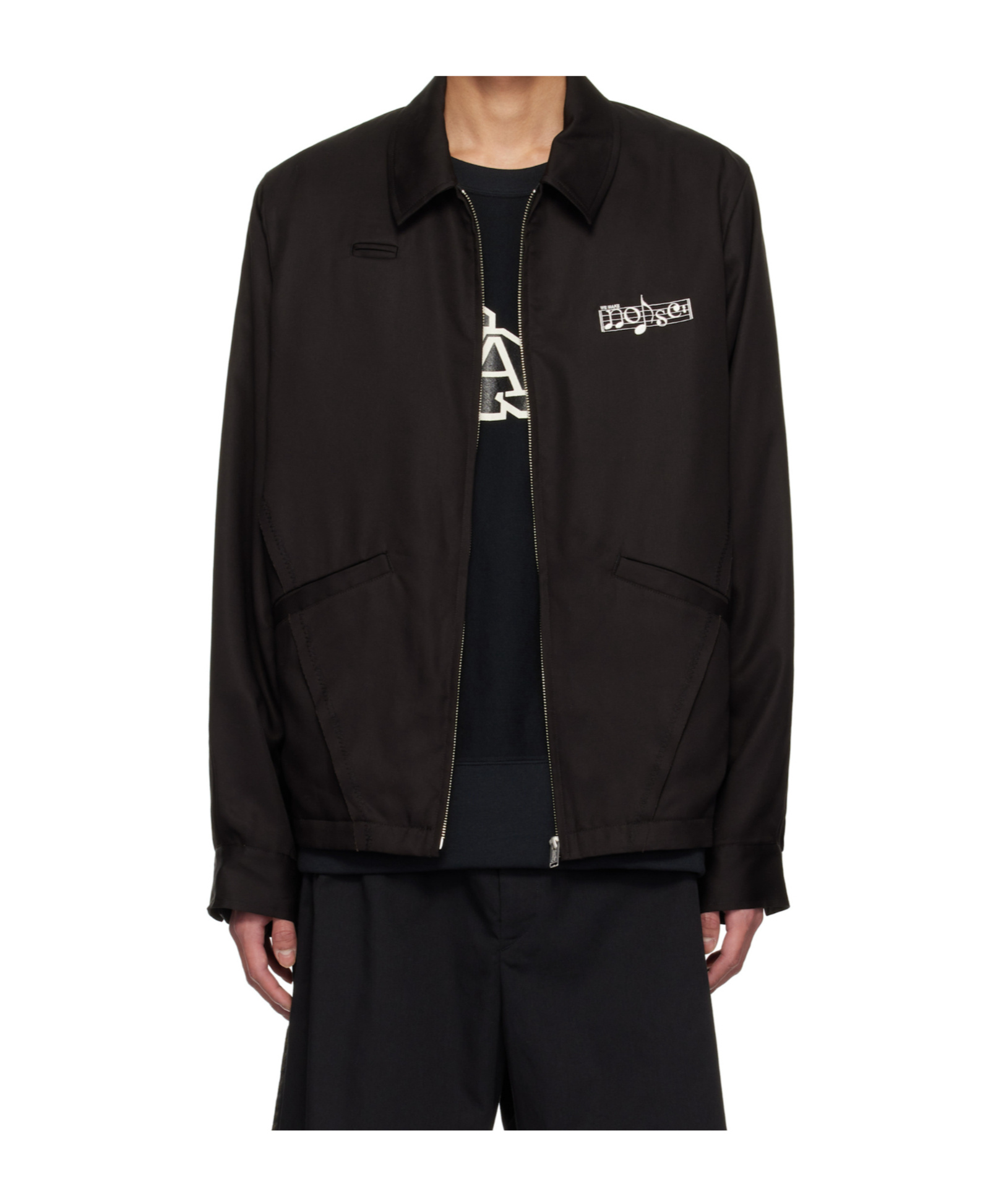 Undercover Long Sleeve Casual Jacket In Black