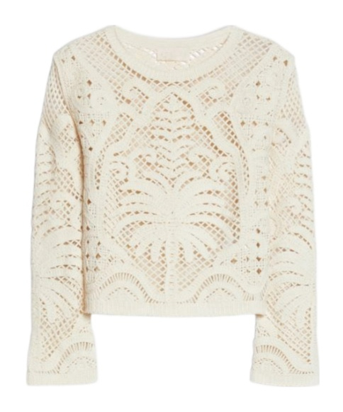 Iblues Embroidered Sweater In White