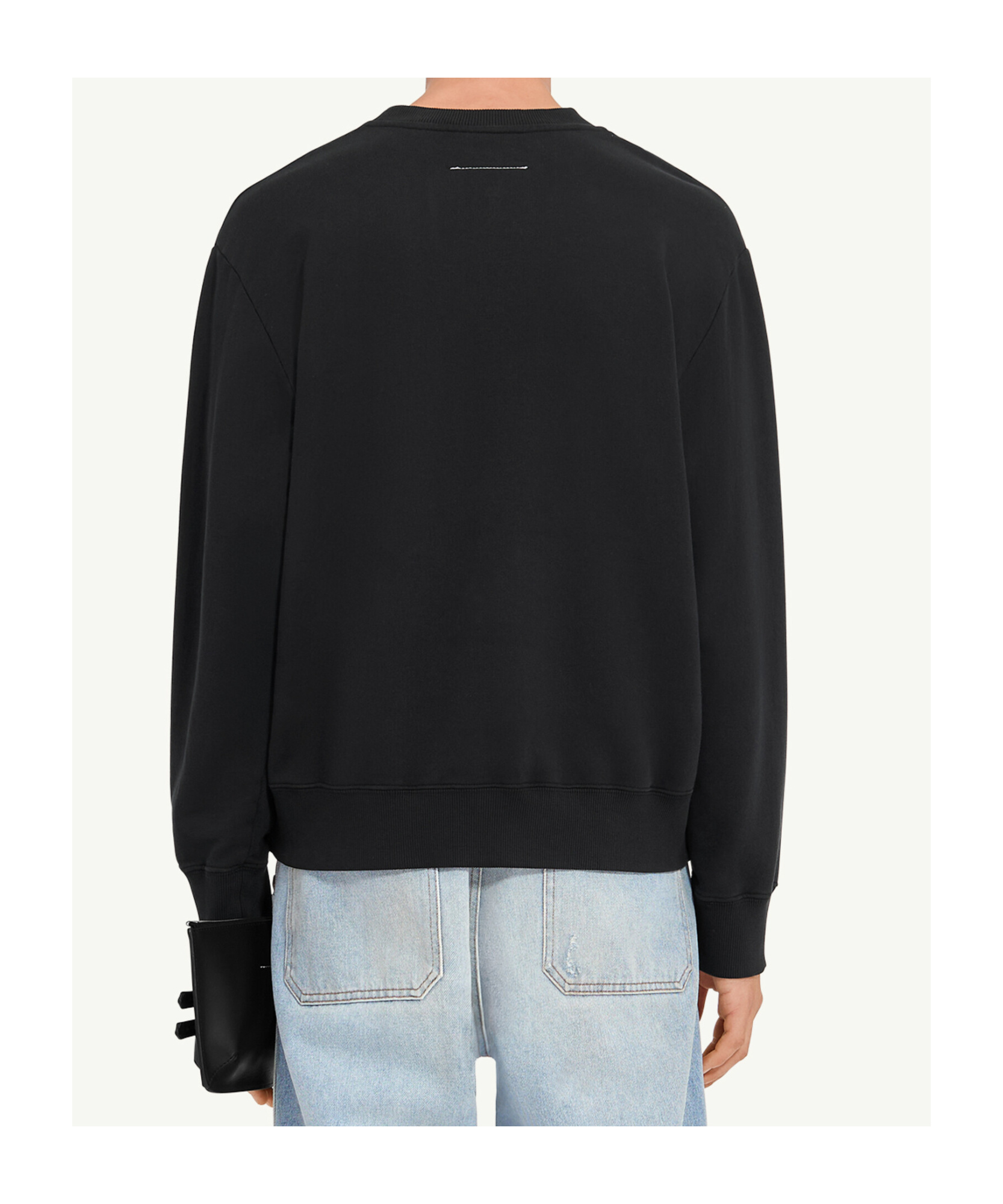 Mm6 Maison Margiela Black Numeric Signature Mm6 Sweatshirt In Black