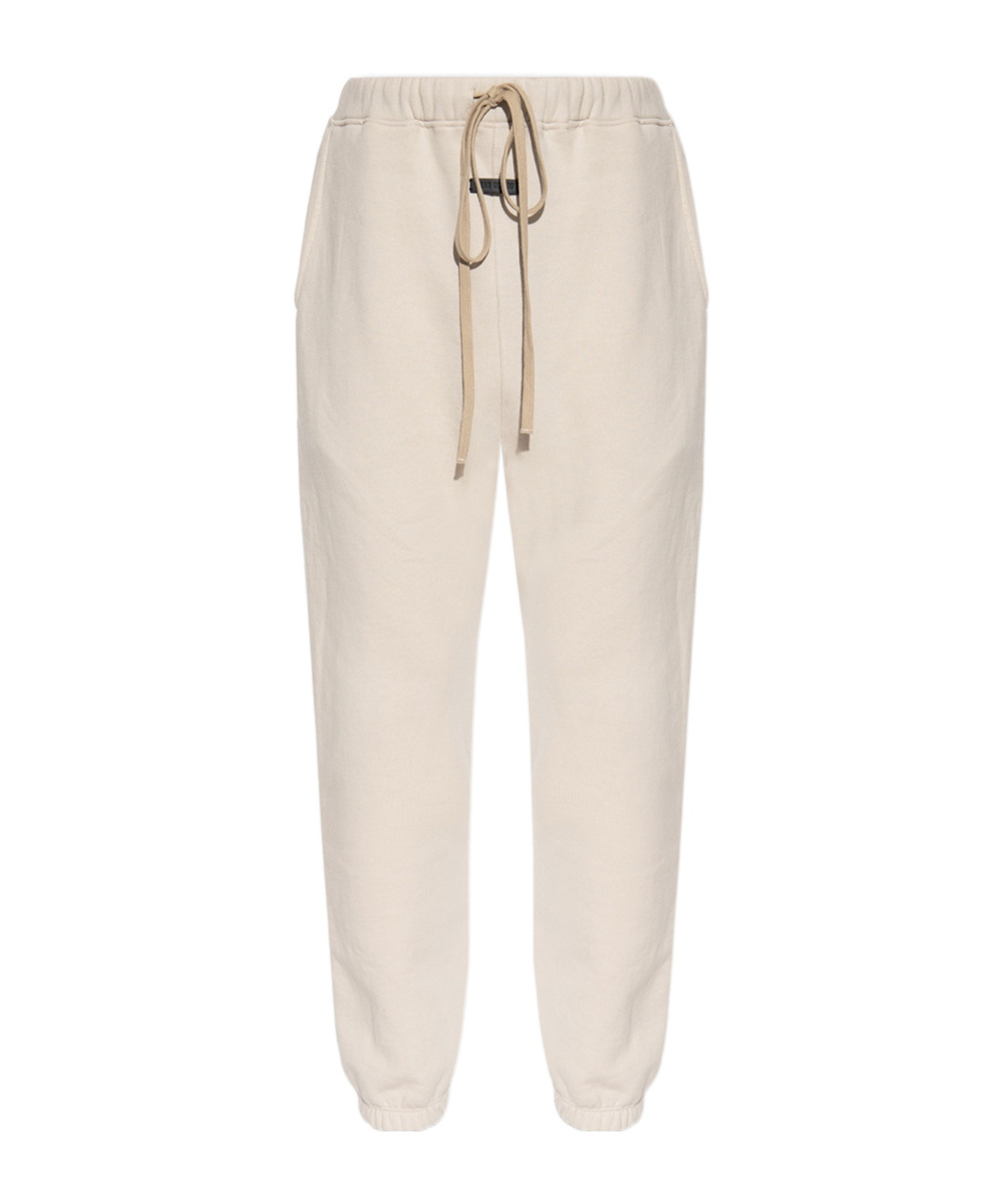 Fear Of God Logo-patch Cotton Track Pants In Nude