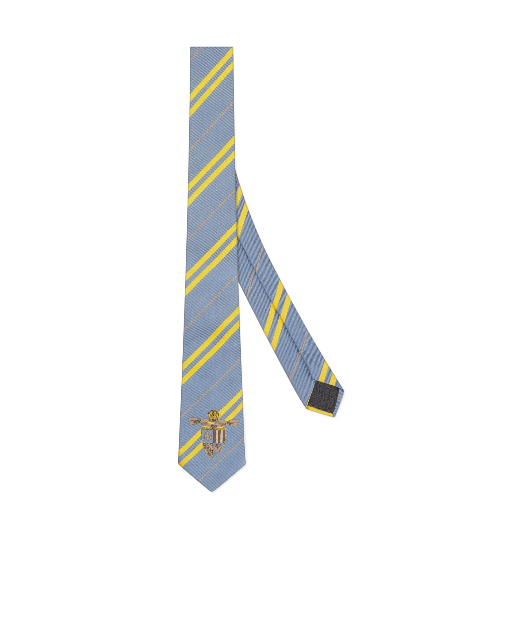 Fendi Pointed Tie In Blue