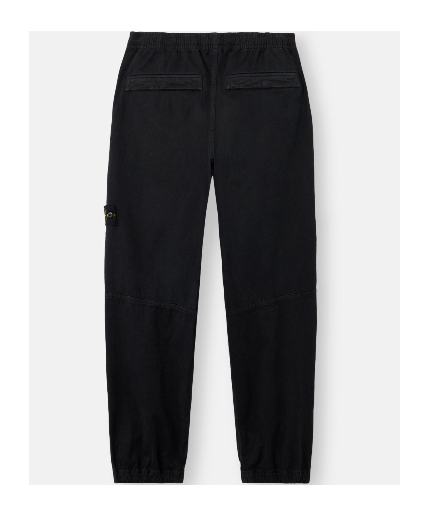 Stone Island Loose-fit Jogger Trousers With Snap And Zip Pockets In Black