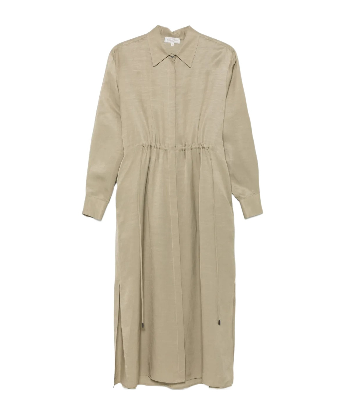 Antonelli Rope-drawstring Dress In Brown