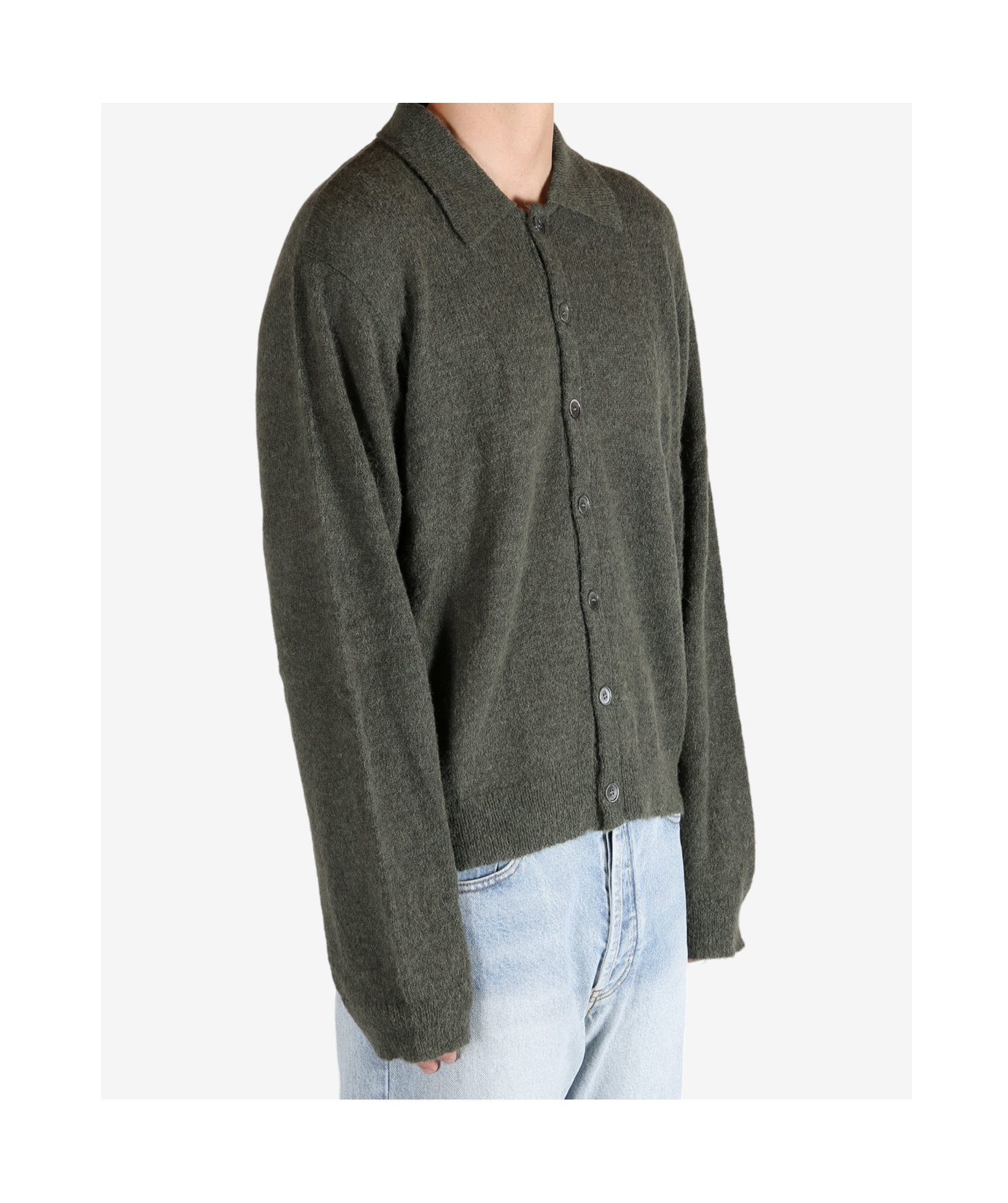 Our Legacy Ribbed Long Sleeve Sweater In Gray