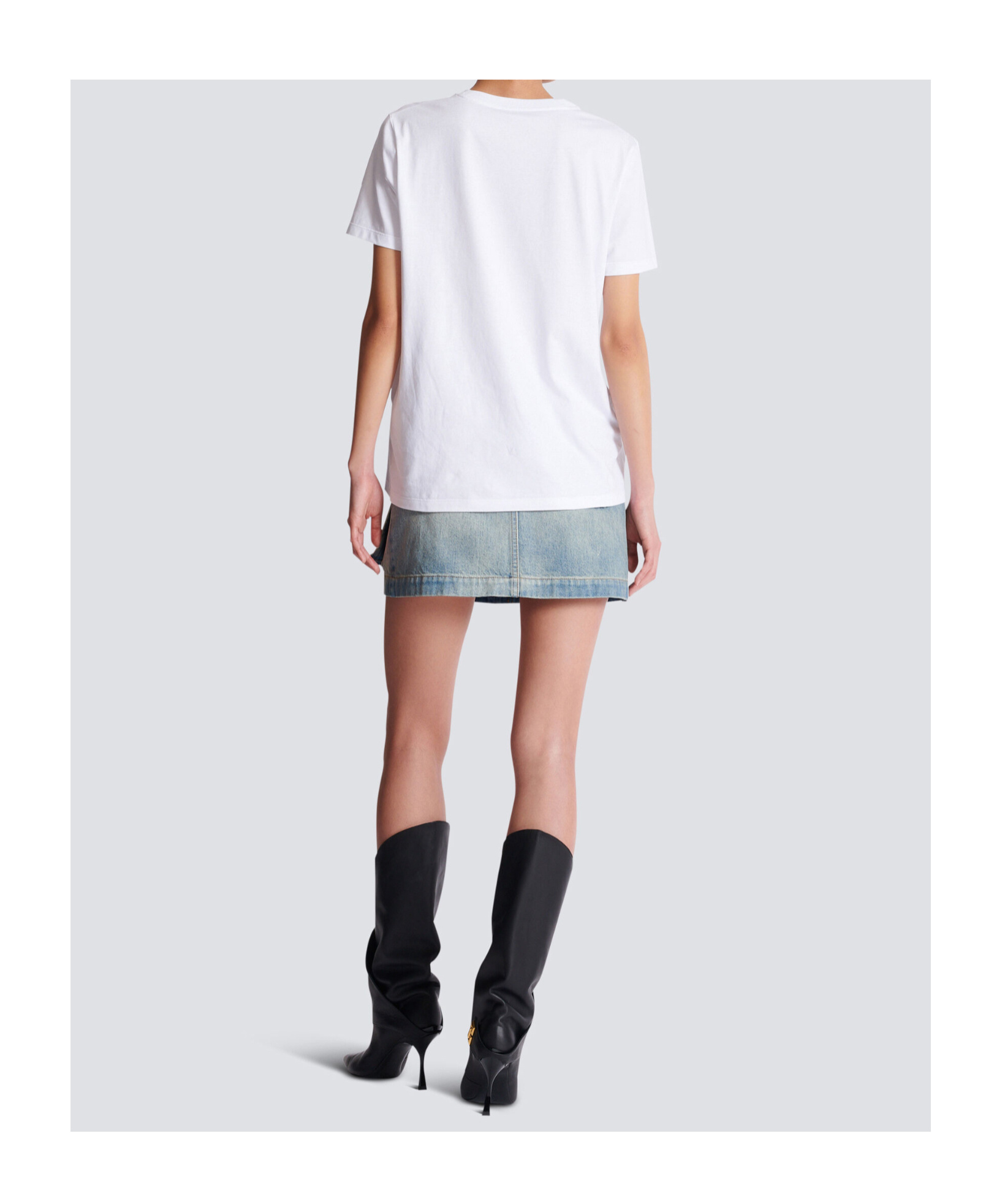 Balmain Paris Chain Print T-shirt