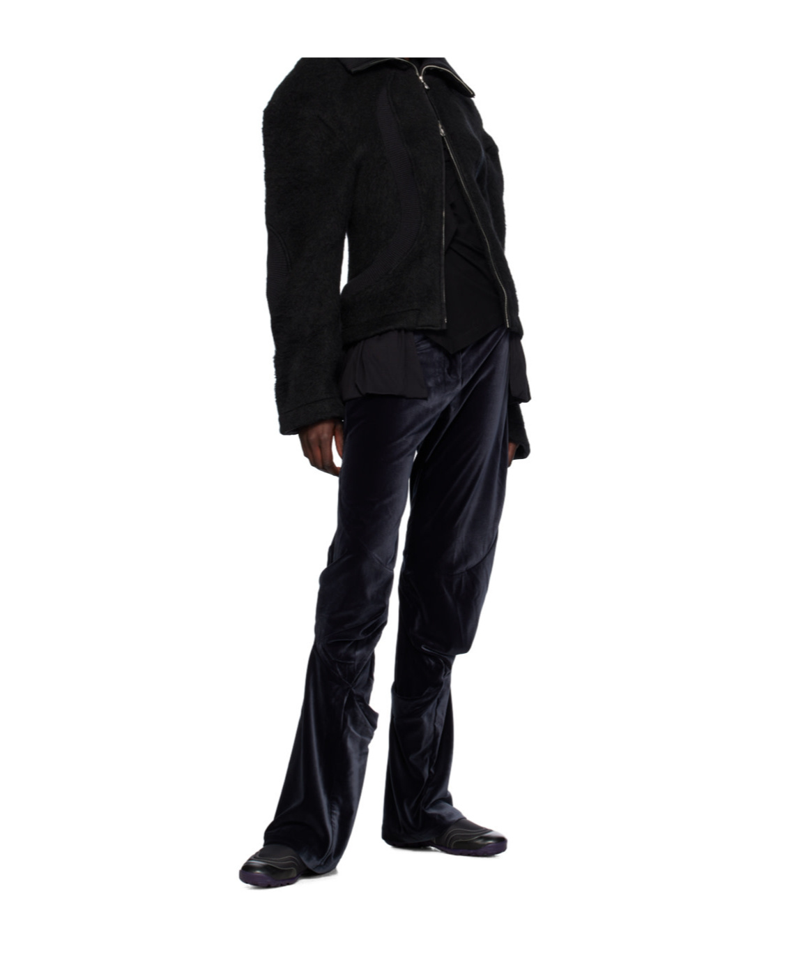 Kiko Kostadinov Shikari Trousers Graphite In Black