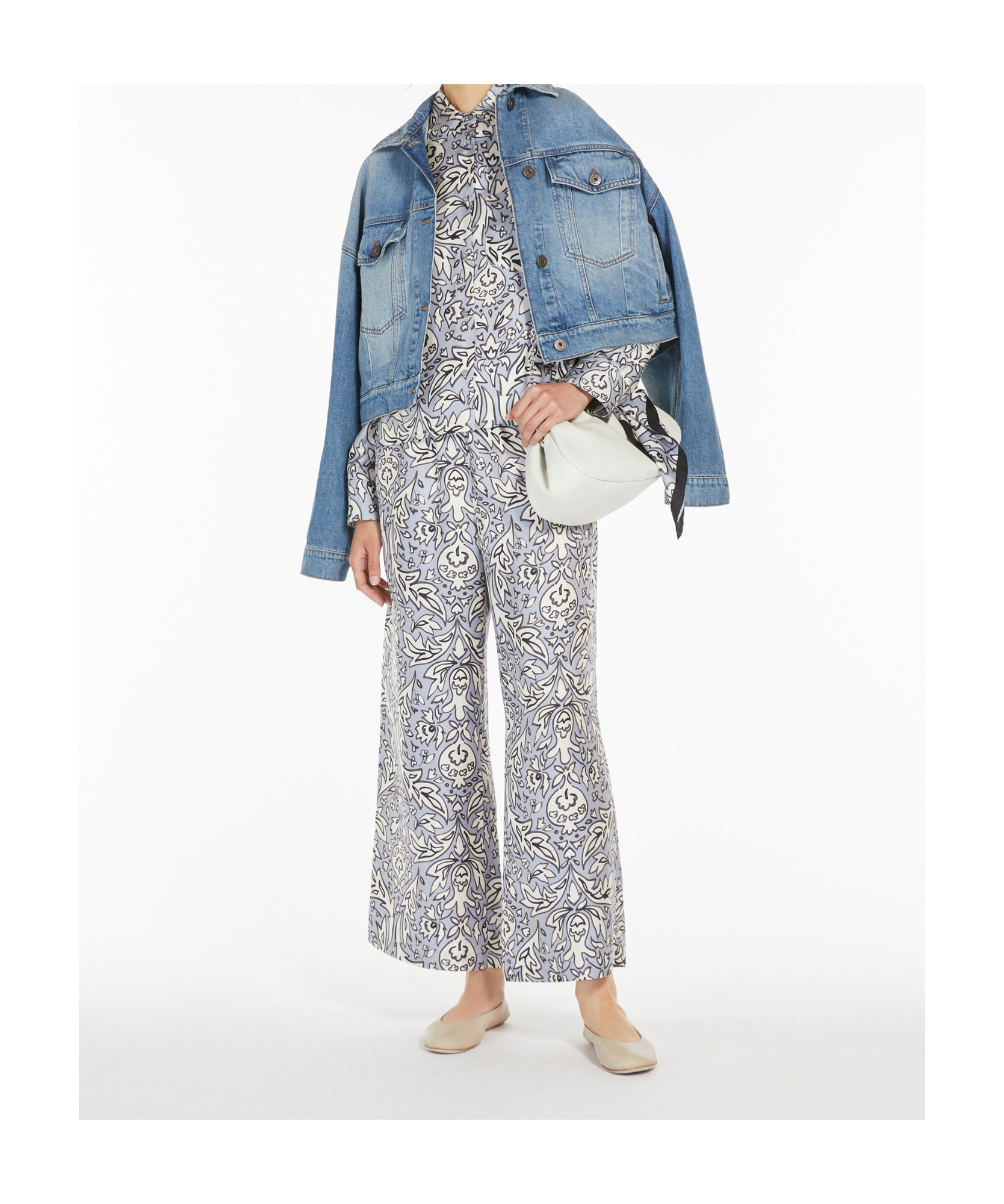 WEEKEND MAX MARA CROPPED DENIM JACKET
