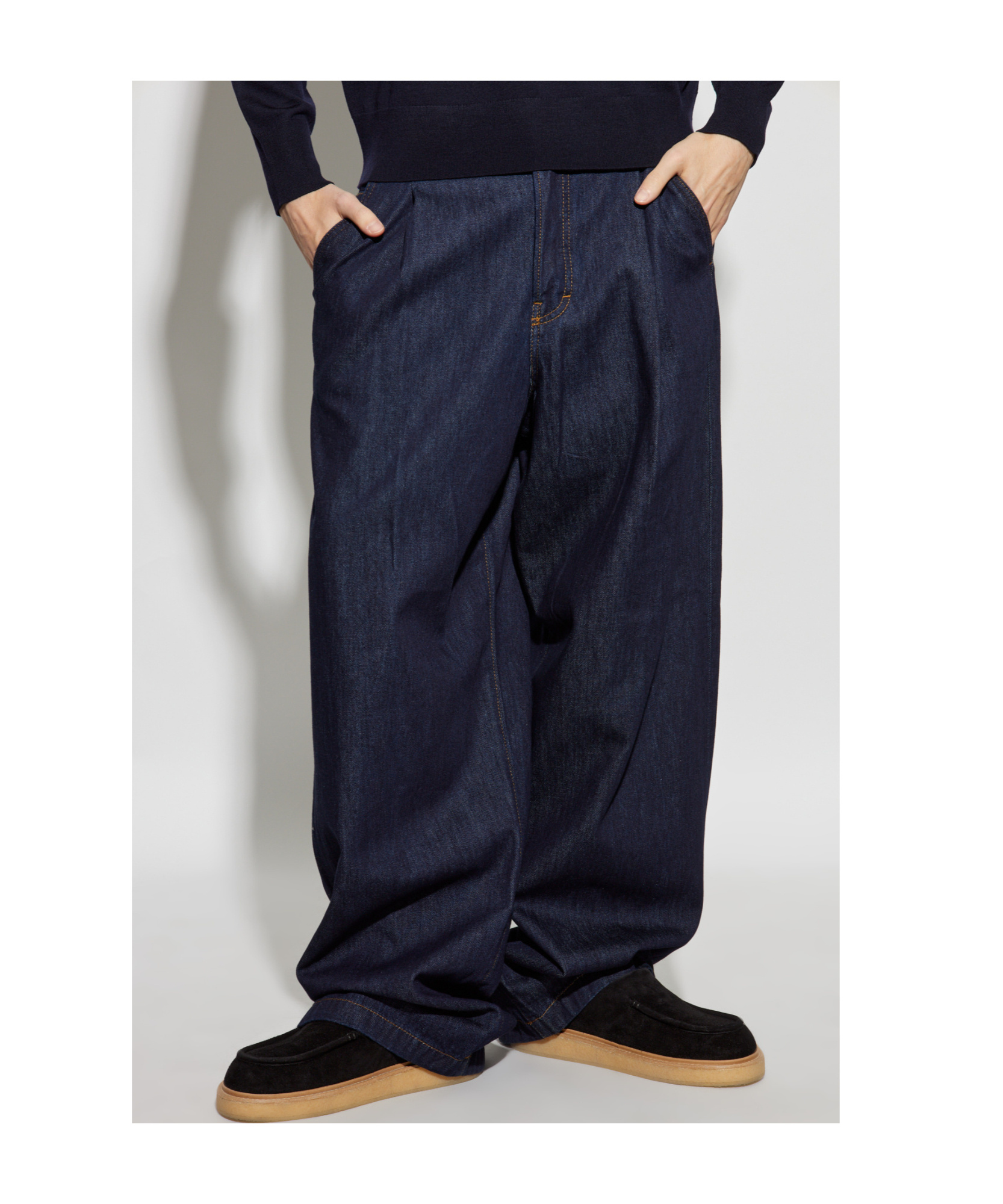 Dries Van Noten Belt-loop Jeans In Black