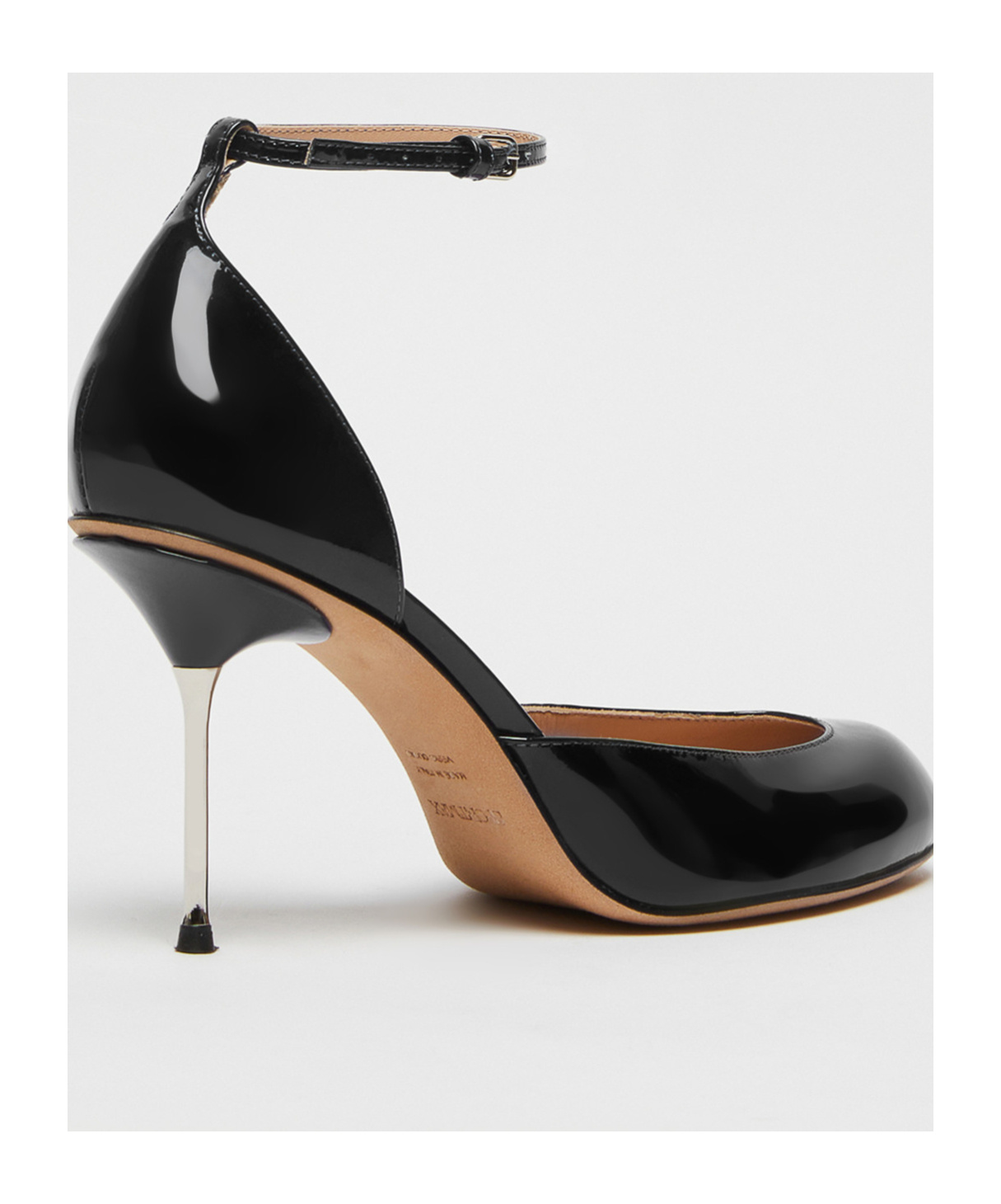 Sportmax Patent Leather Mary Jane High Heels In Black