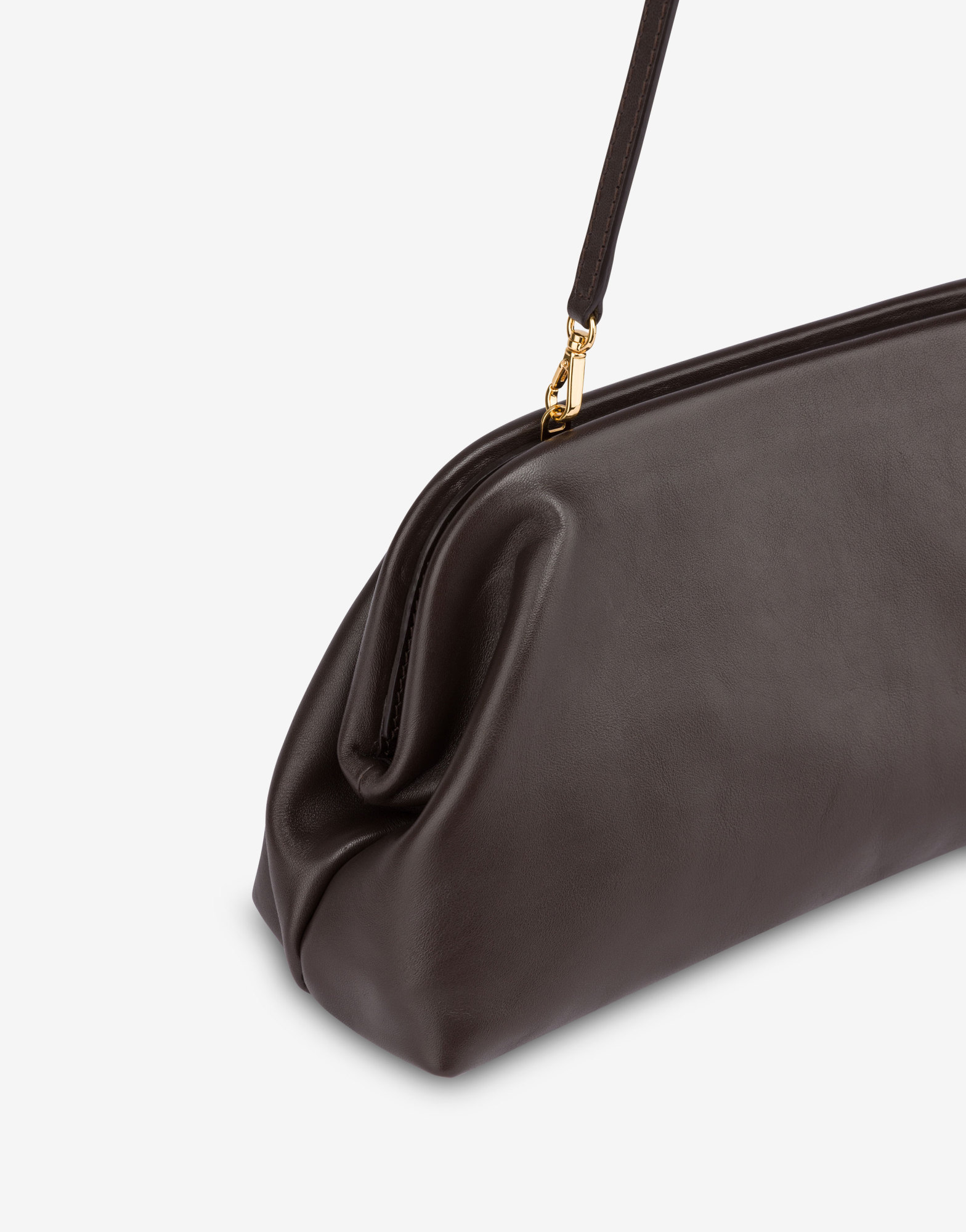 Philosophy Di Lorenzo Serafini Lauren Medium Logo Shoulder Bag In Dark Brown