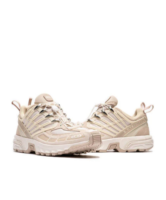 Salomon Laced Sneakers In Nude