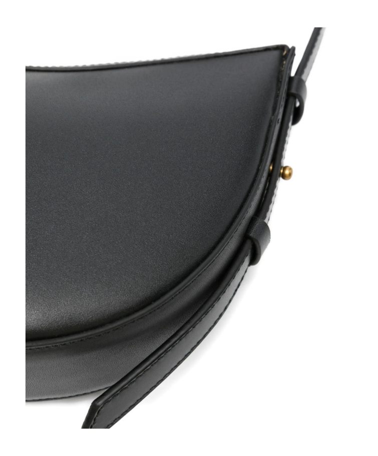 Soeur Zipper Shoulder Bag In Black