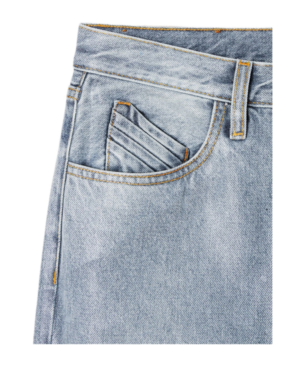 Attico Sky Blue Long Pants In Gray