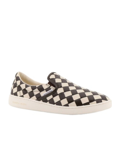 Bottega Veneta Men Sawyer Sneaker City Calfskin Bicolor In White