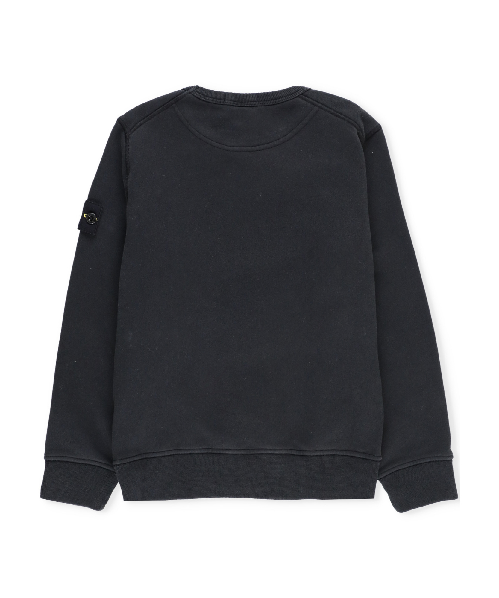 Stone Island Compass-motif Cotton Sweatshirt In Black