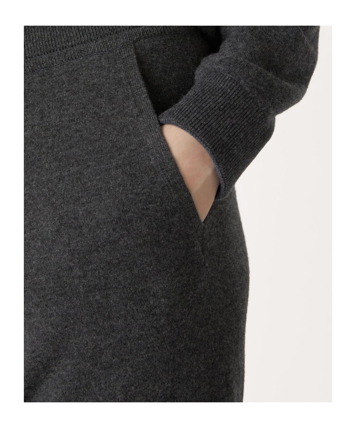 Loro Piana Two-color Pants In Cyan Mixed Color/charcoal Gray Mixed Color