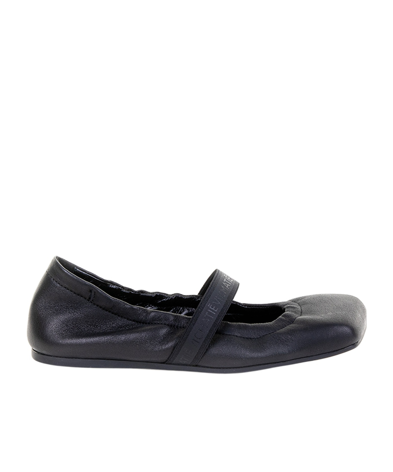 Shop Vic Matie Almond Toe Slip-on Ballerinas In Black