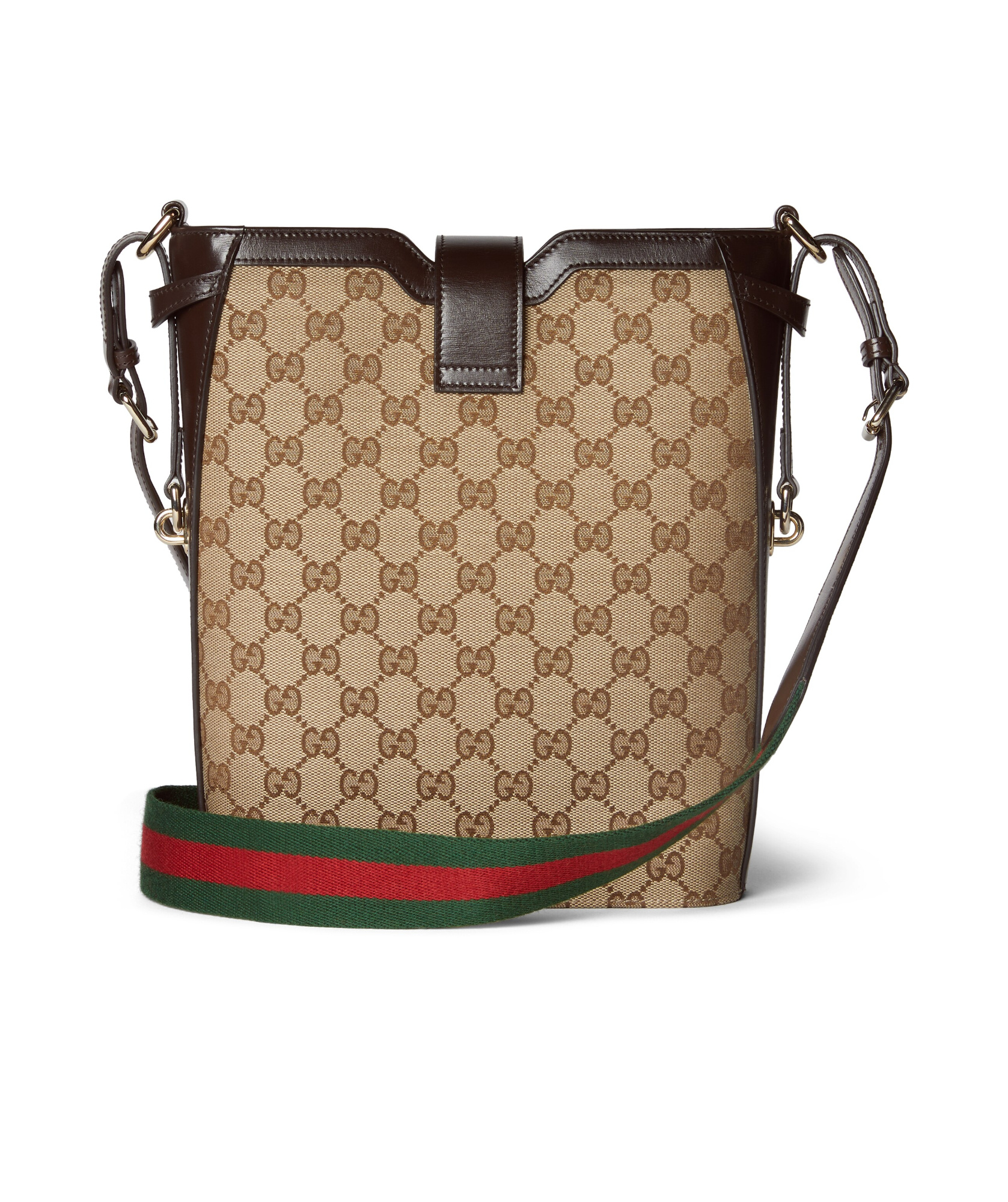 Shop Gucci Medium Gg Canvas Shoulder Bag In Nude