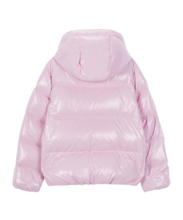 Duvetica Long-sleeved Down Jacket In Purple