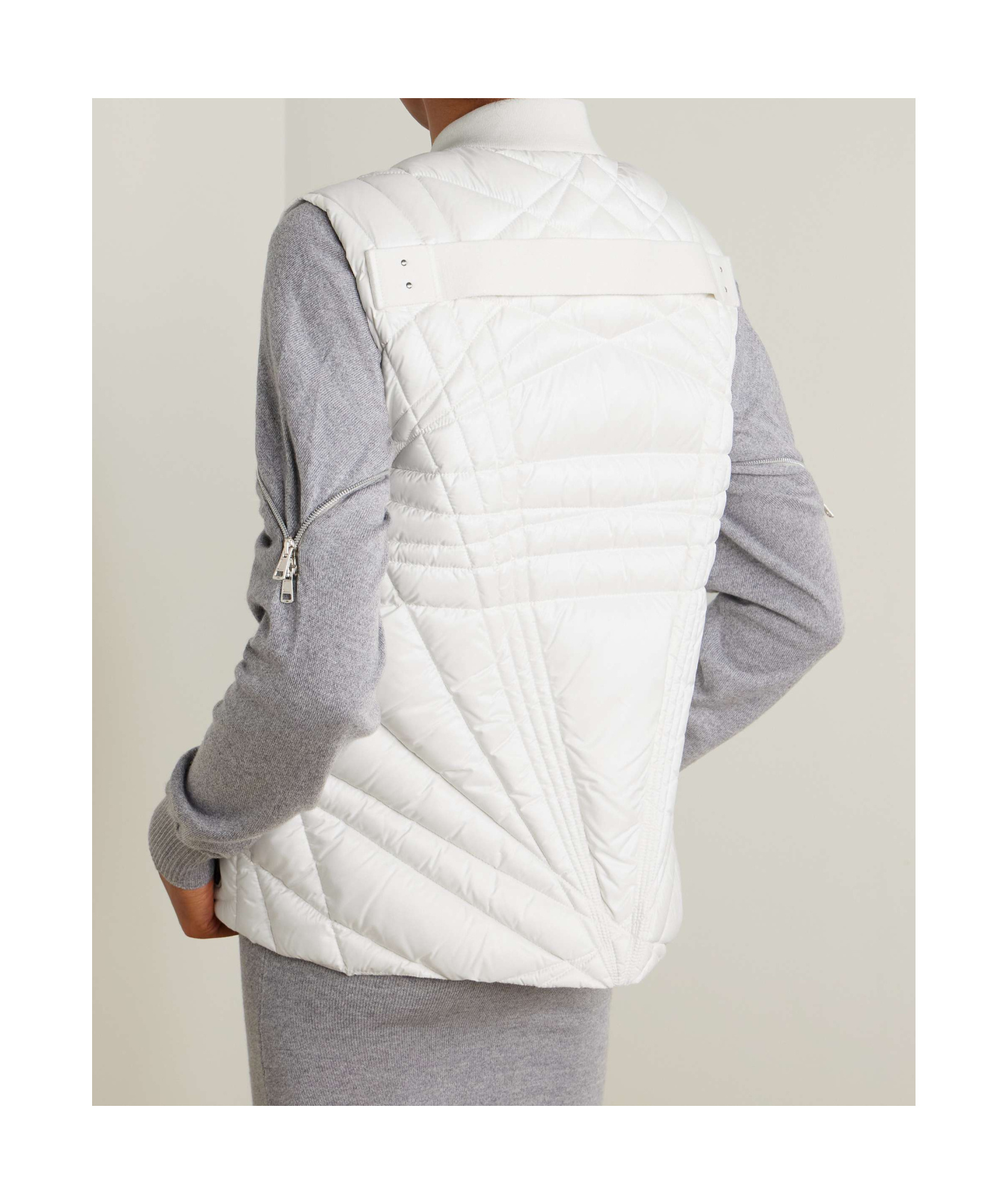 Rick Owens Sleevless Down Vest In White
