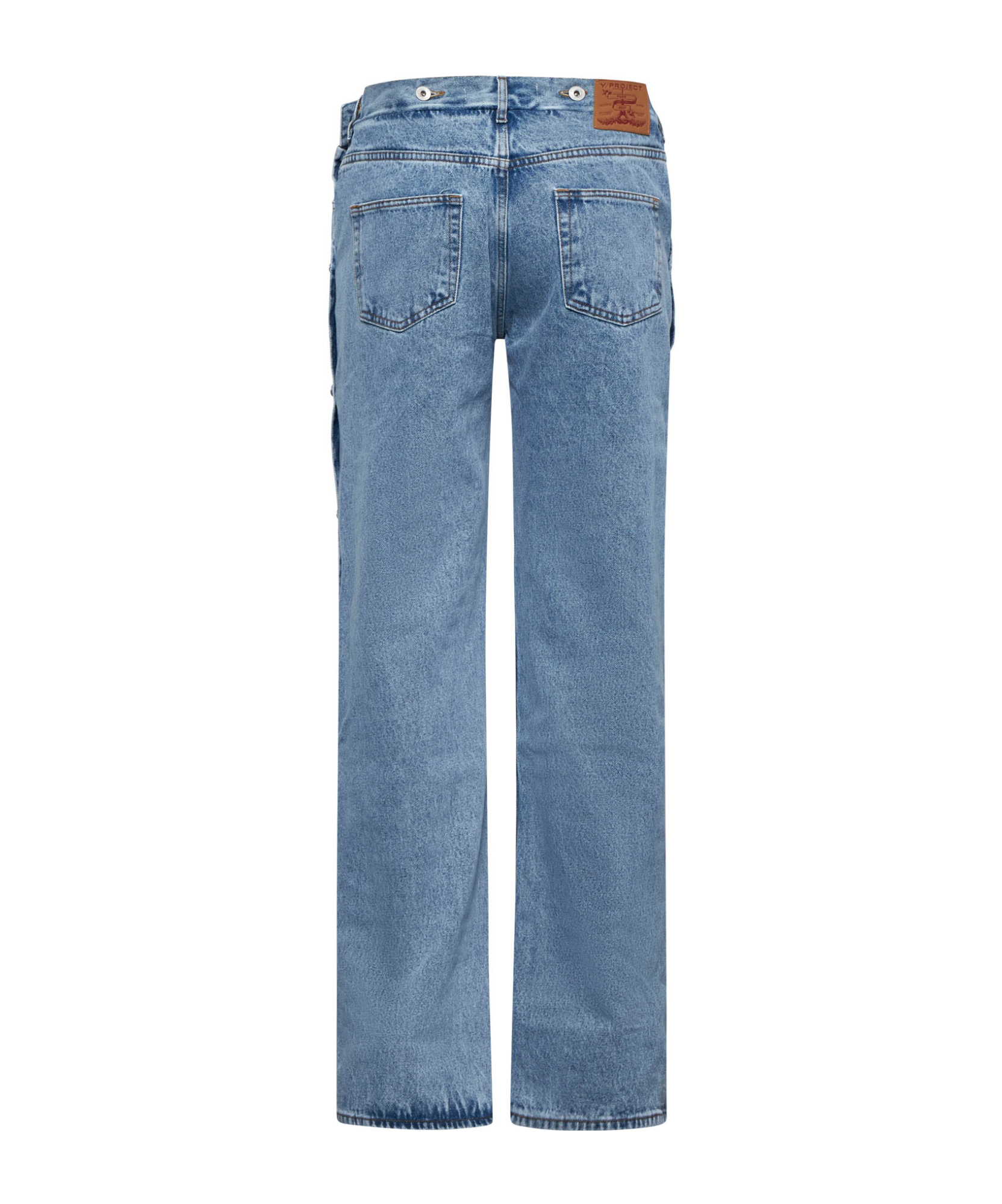 Y/project Collapsable Waist Jeans In Blue