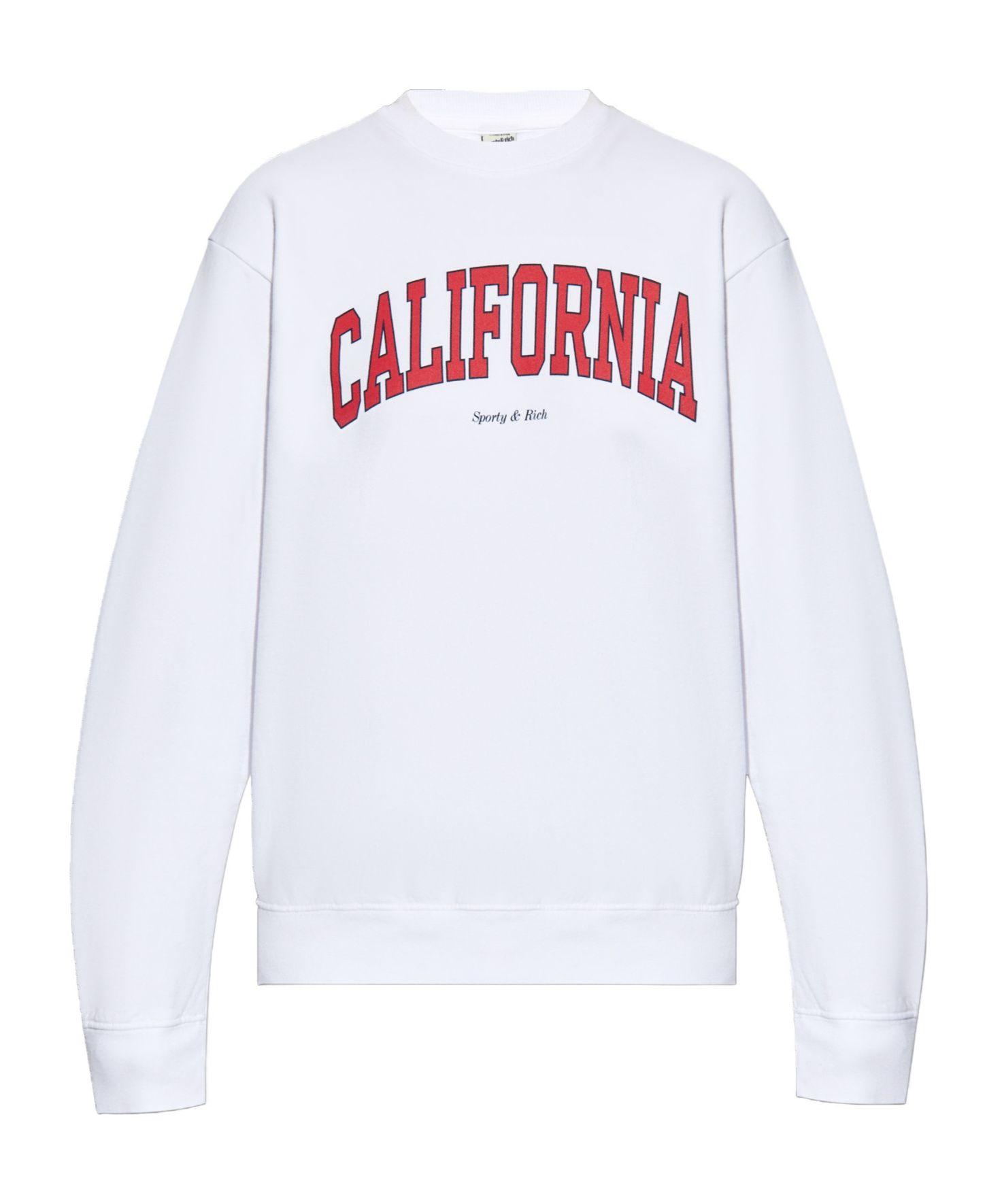 Sporty And Rich California Cotton Sweatshirt In White