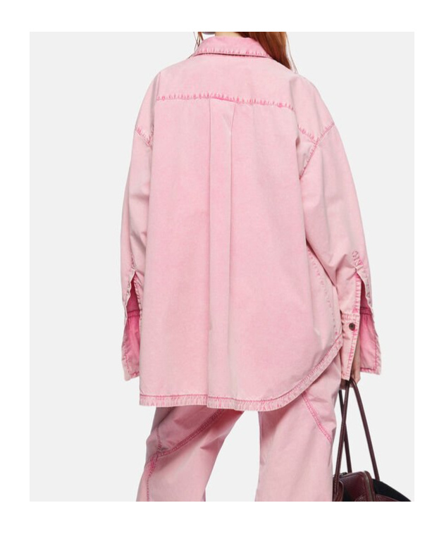 Attico Wide-leg Trousers In Pink
