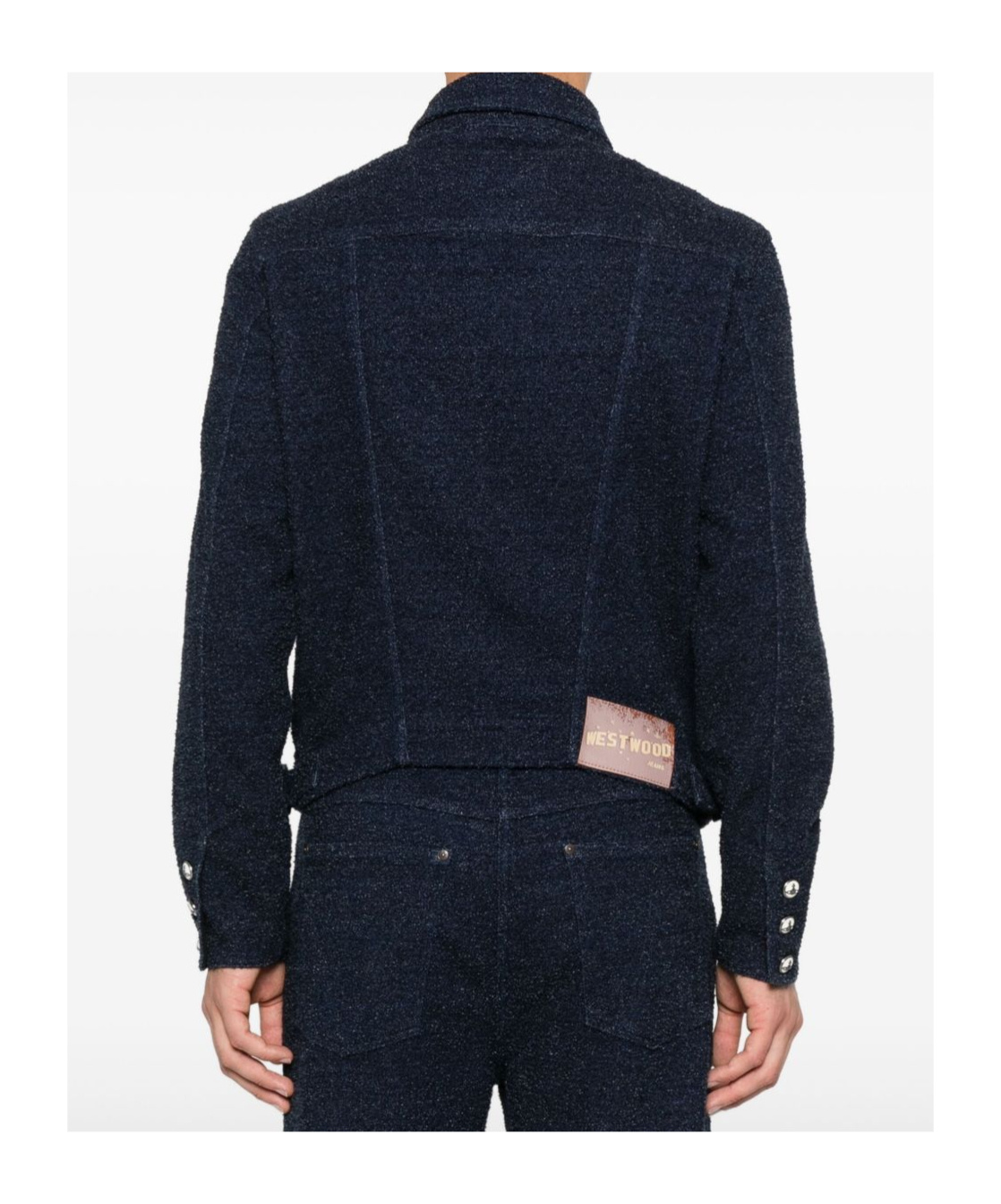 Vivienne Westwood Tailored Jacket With Pockets And Adjustable Hem In Blue