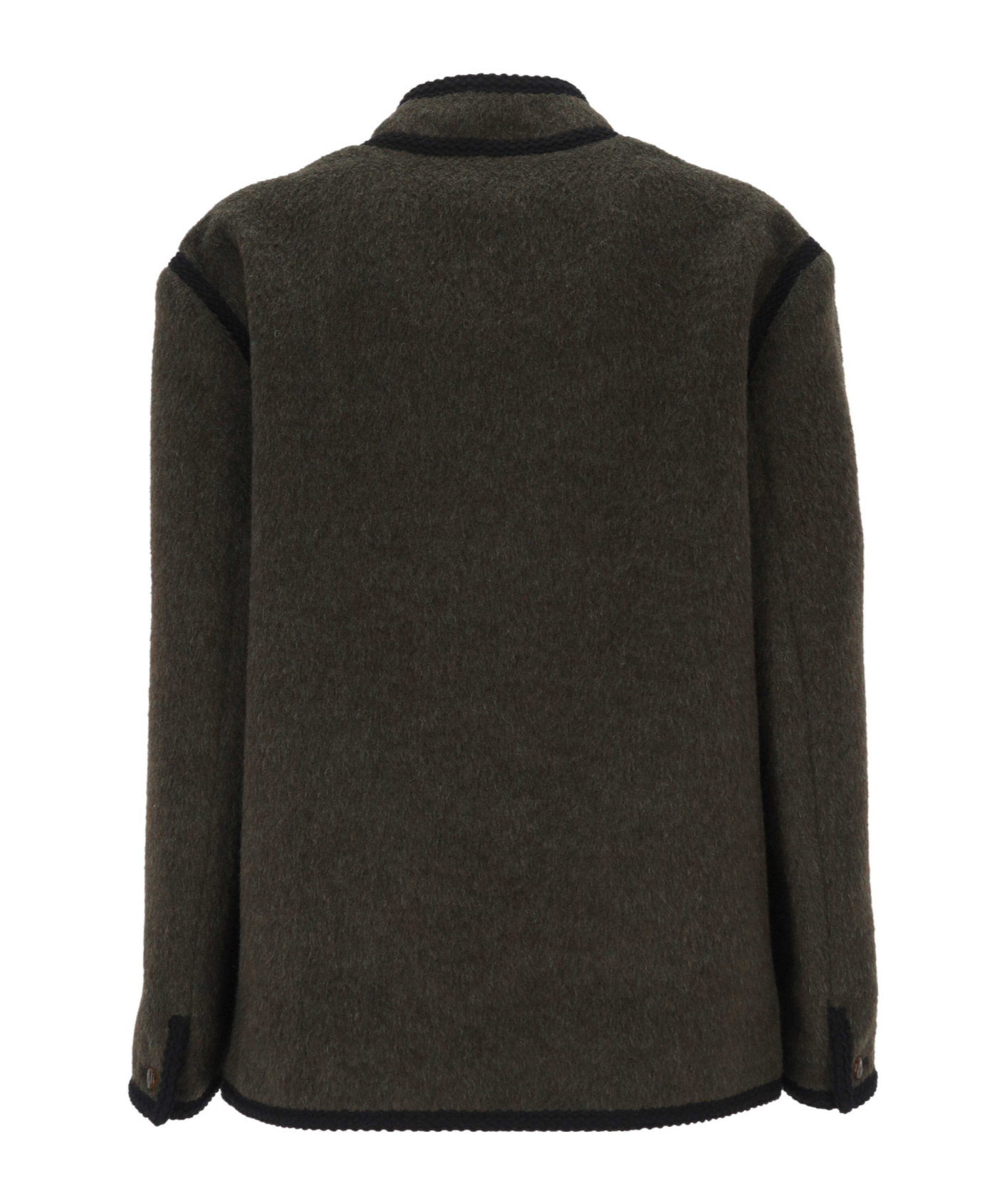 Blazé Milano High Collar Casual Jacket In Black