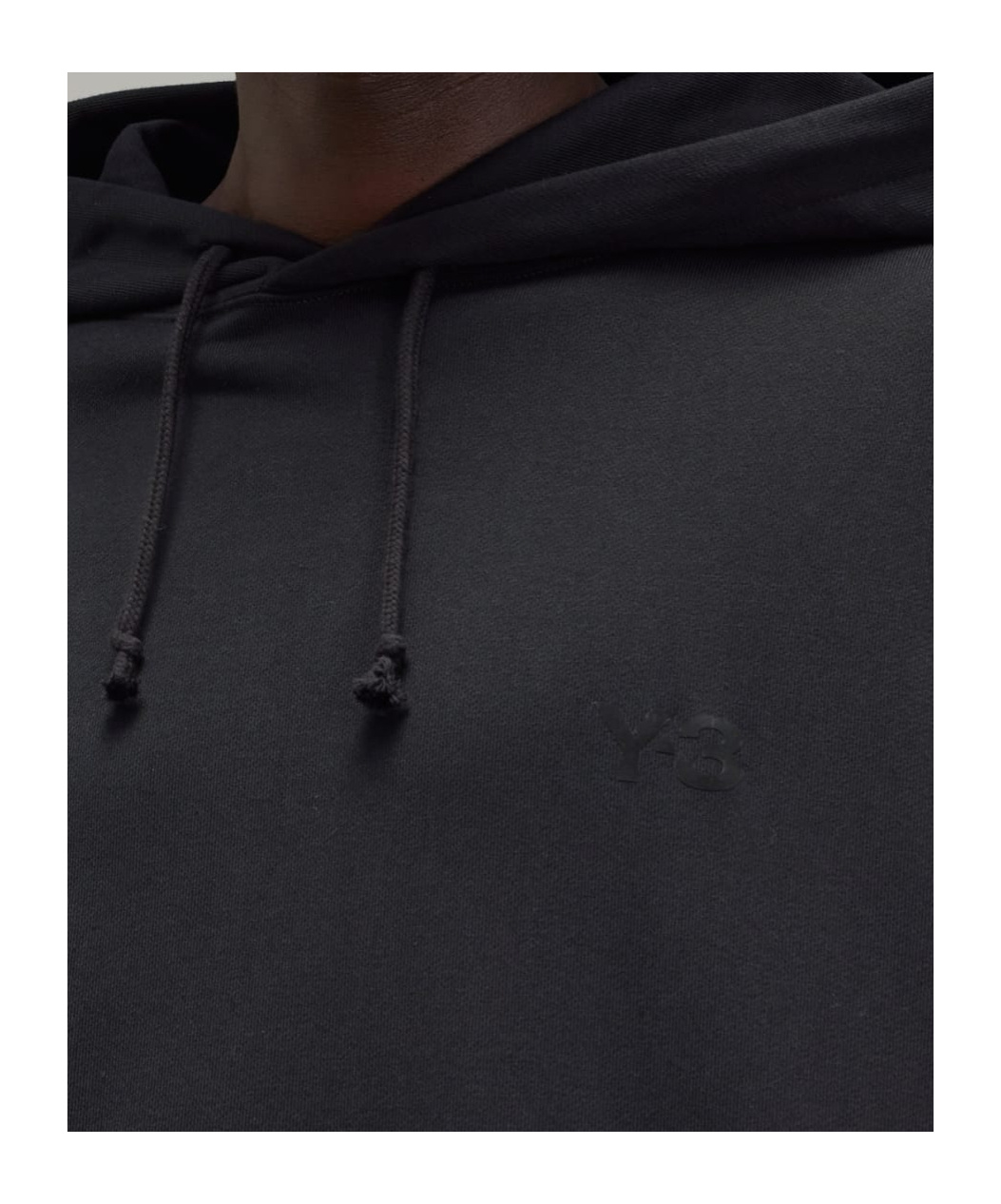 Shop Y-3 French-terry Hoodie In Black