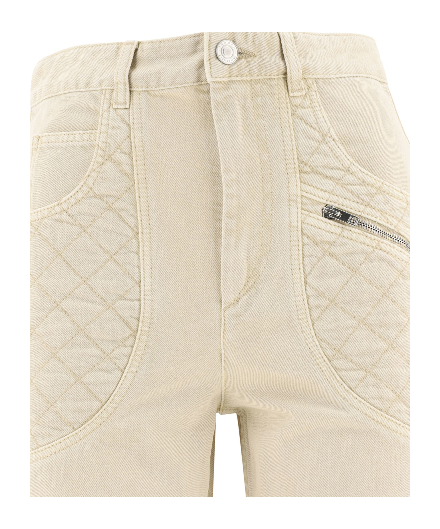 Shop Isabel Marant Belt-loop Jeans In Nude