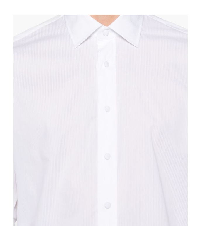 Shop Tagliatore Long-sleeved Shirt In White