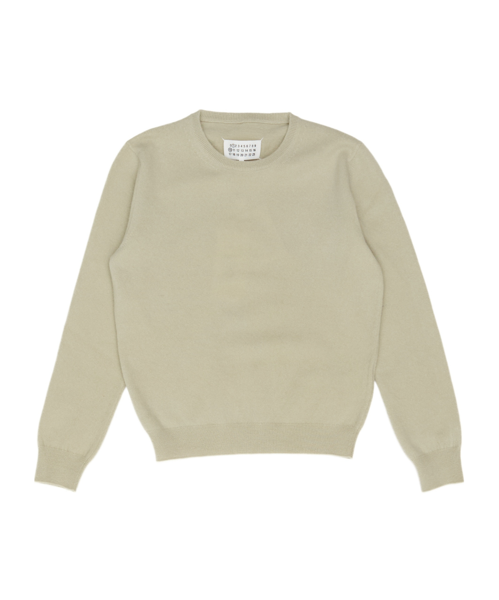 Maison Margiela Long Sleeved Crewneck T-shirt In Gray